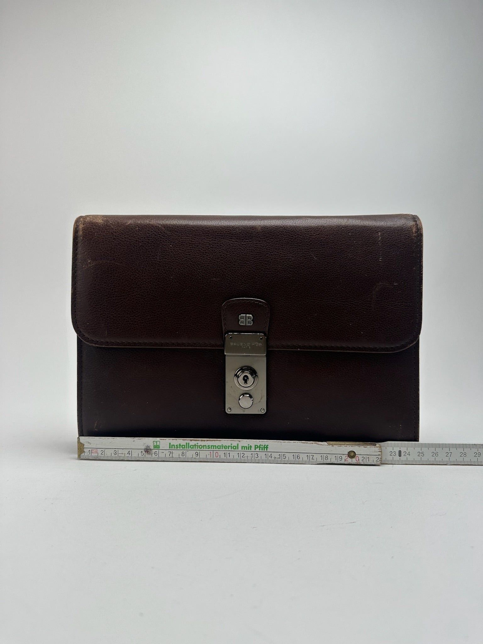 Balenciaga Vintage Leather clutch brown Size ONE SIZE - 14 Thumbnail