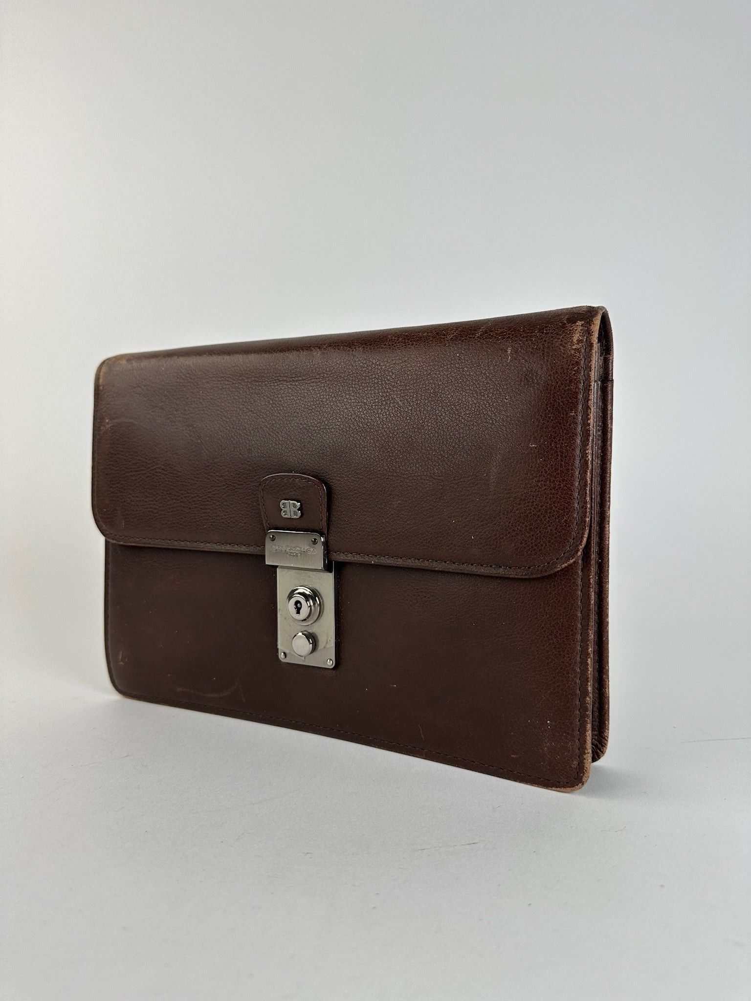 Balenciaga Vintage Leather clutch brown Size ONE SIZE - 11 Thumbnail