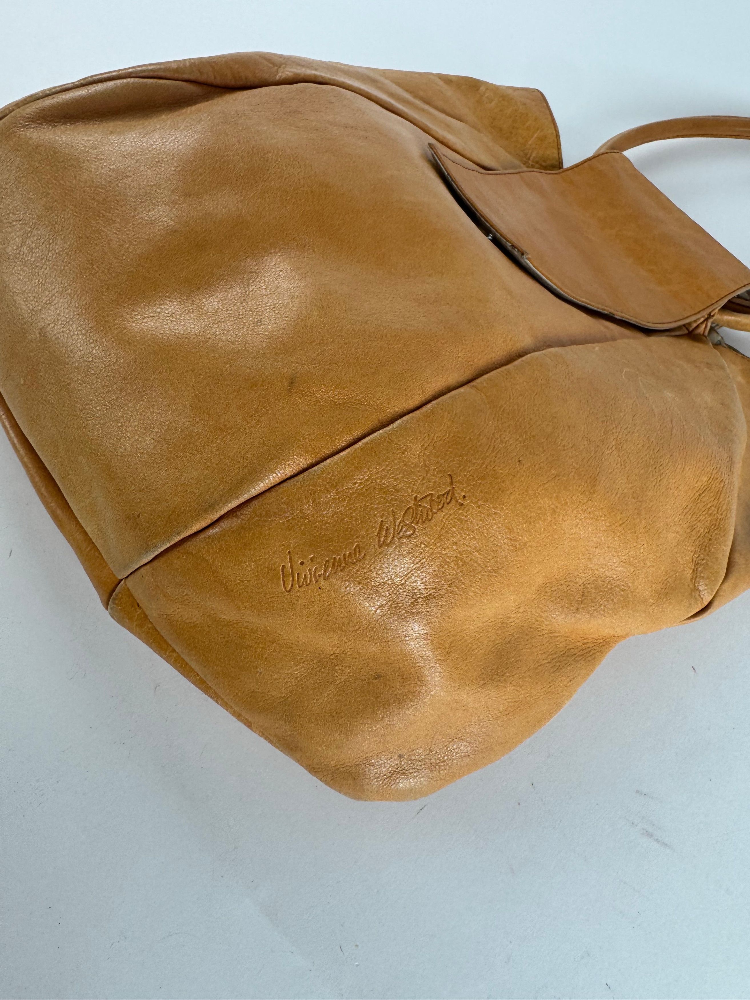 Vivienne Westwood Vintage 2 Way Leather bag camel Size ONE SIZE - 10 Thumbnail