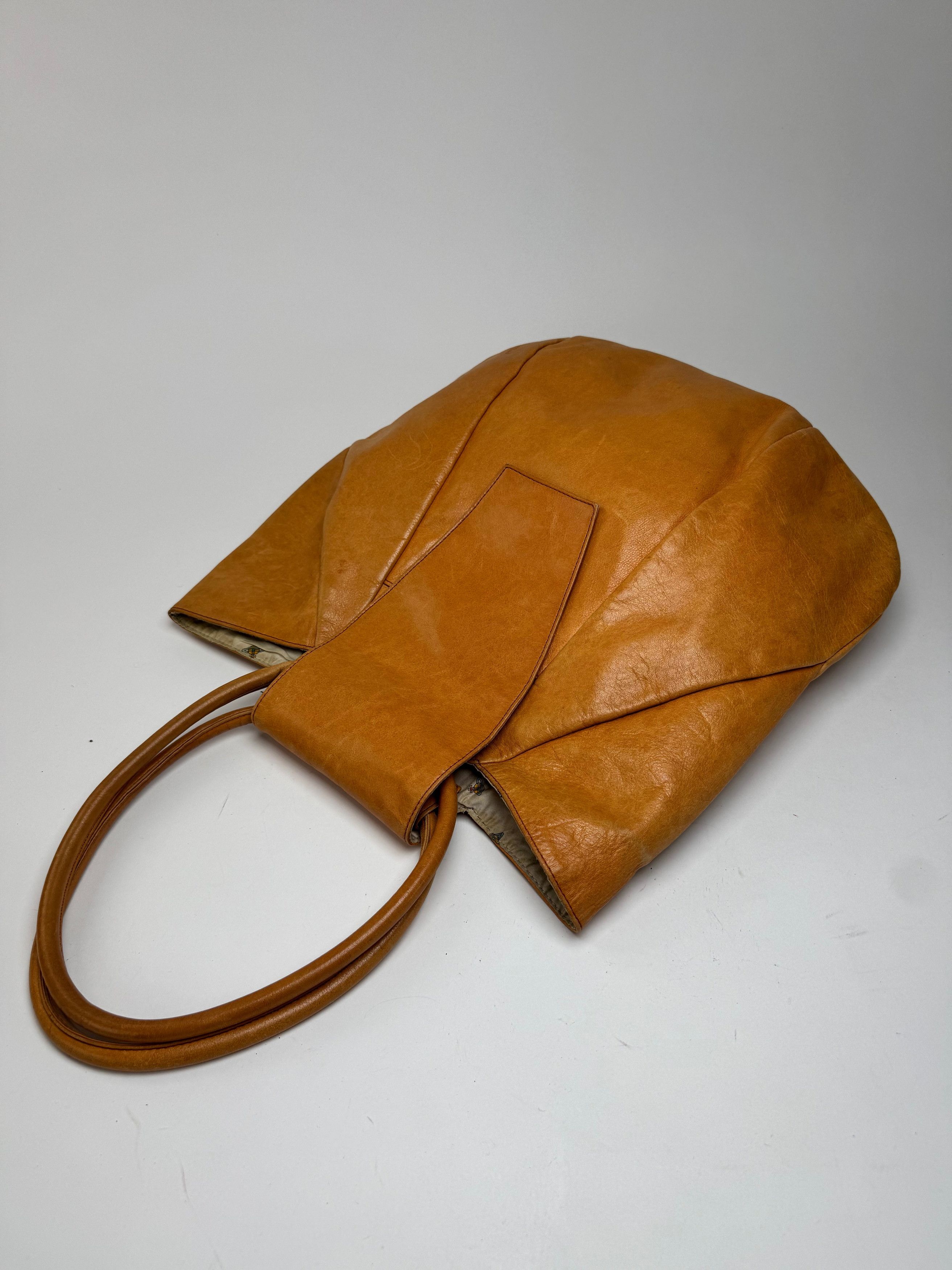 Vivienne Westwood Vintage 2 Way Leather bag camel Size ONE SIZE - 9 Thumbnail