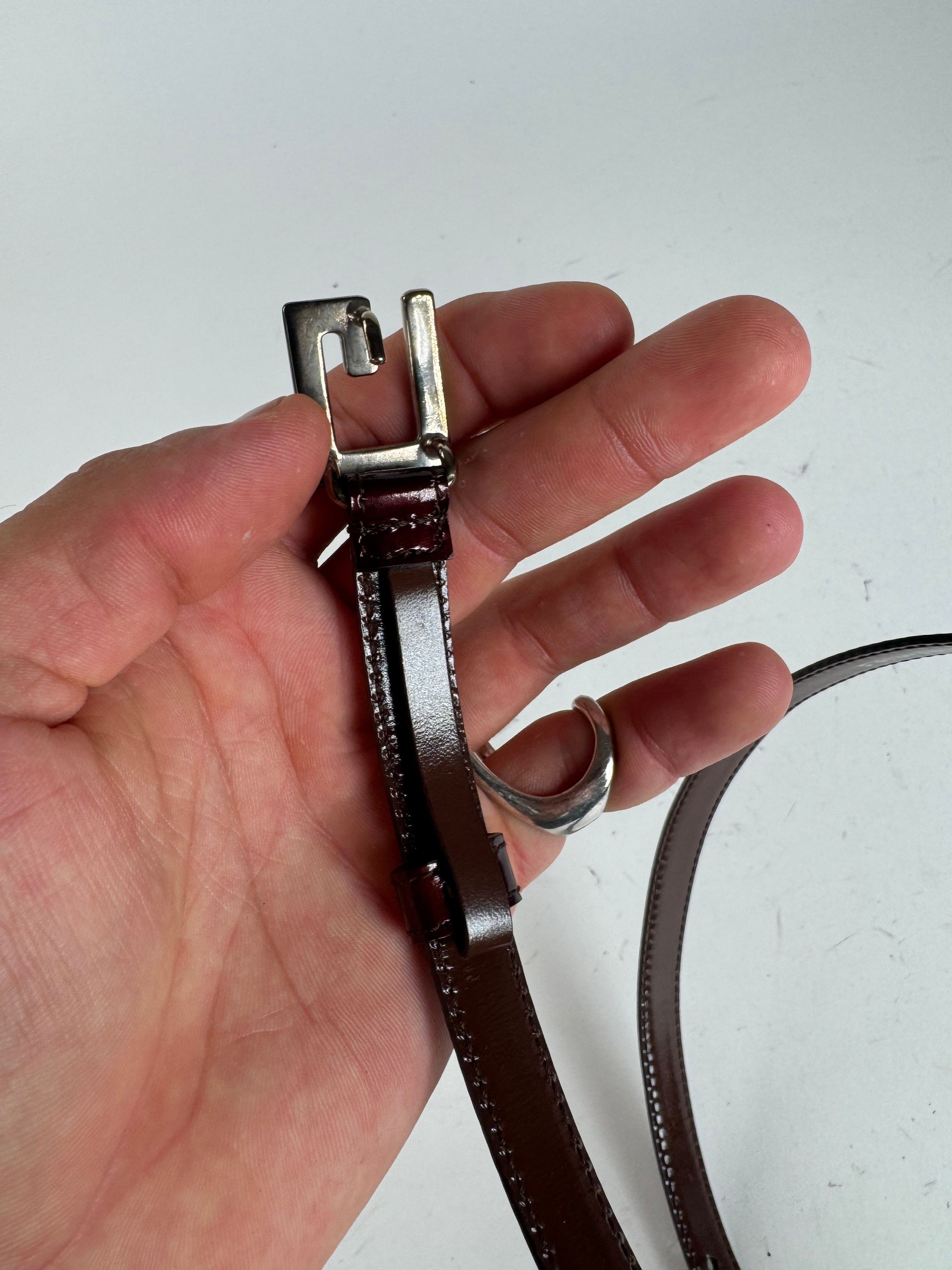 Gucci Vintage Patent Leather Belt purple Size ONE SIZE - 6 Thumbnail