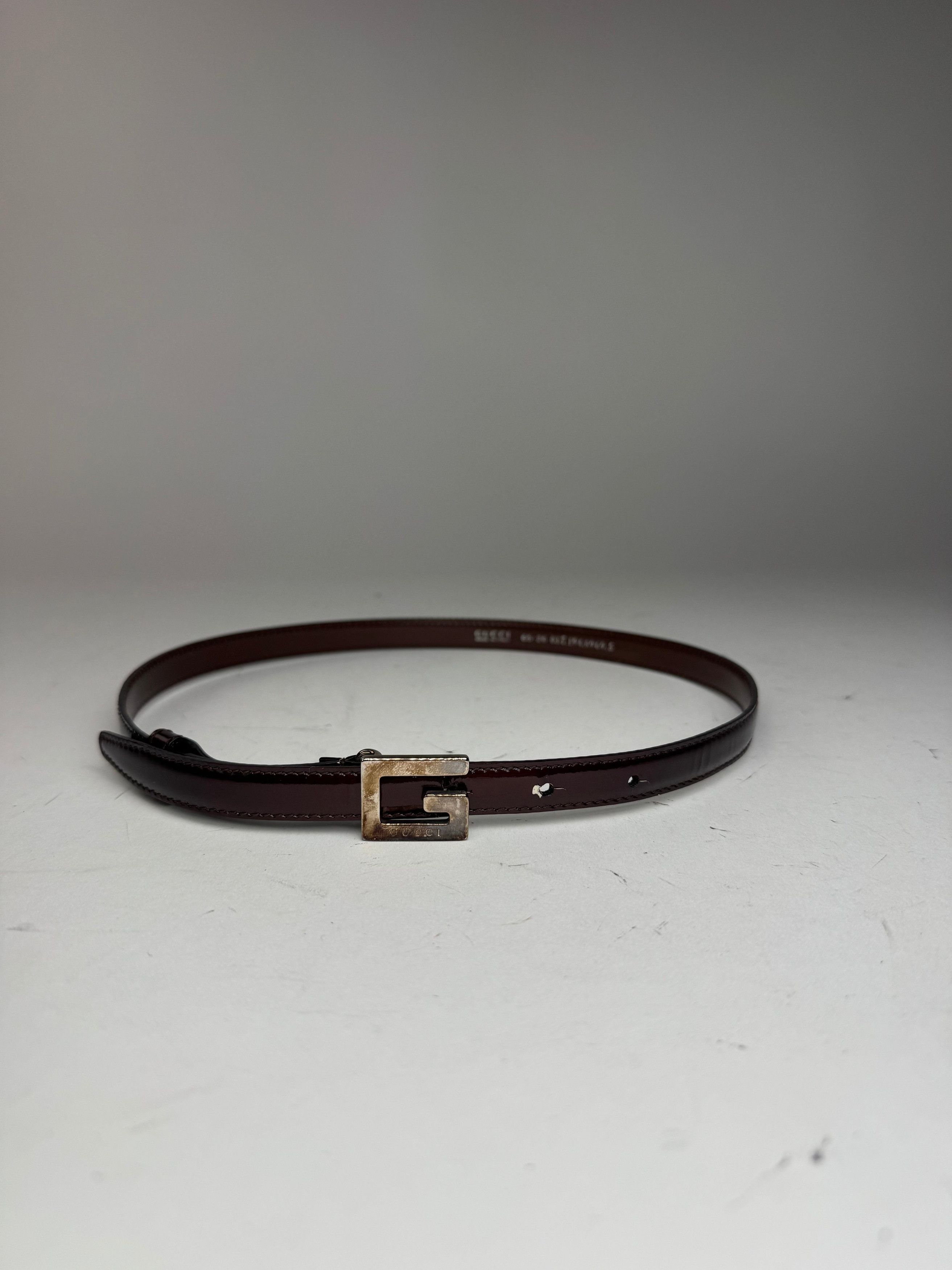 Gucci Vintage Patent Leather Belt purple Size ONE SIZE - 9 Thumbnail