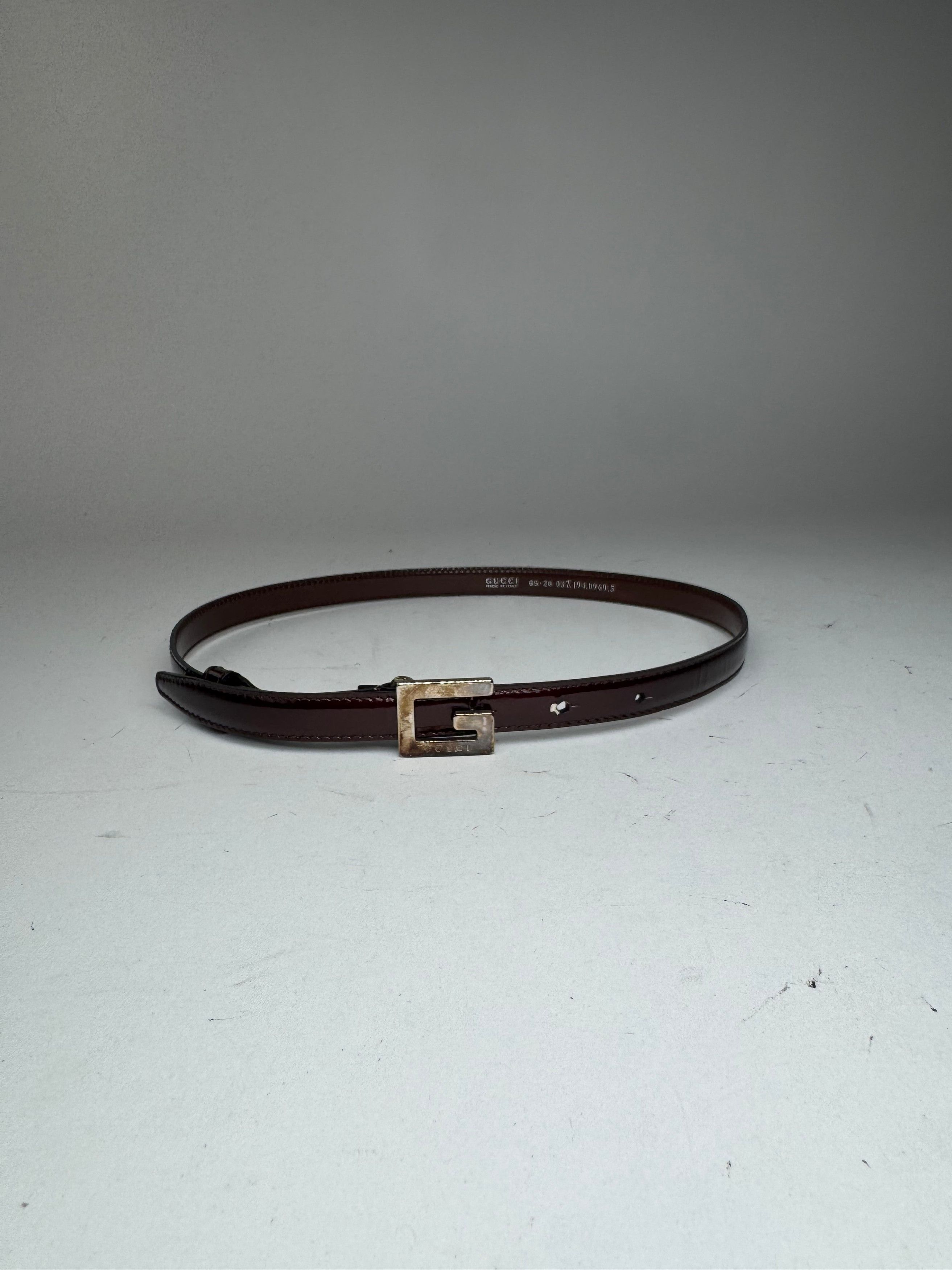 Gucci Vintage Patent Leather Belt purple Size ONE SIZE - 5 Thumbnail