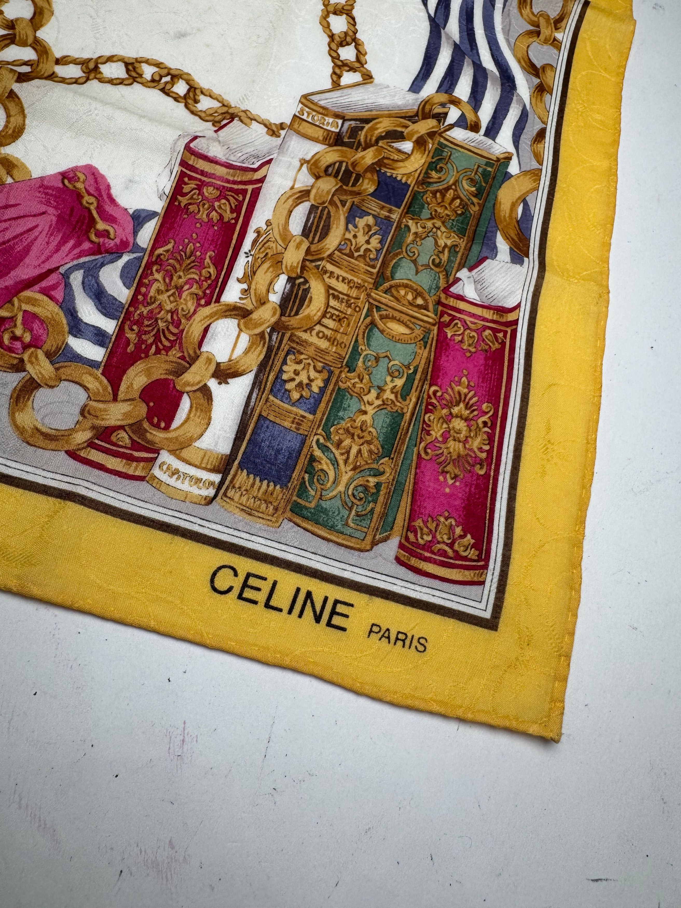 Celine Vintage Barock Scarf Size ONE SIZE - 2 Thumbnail