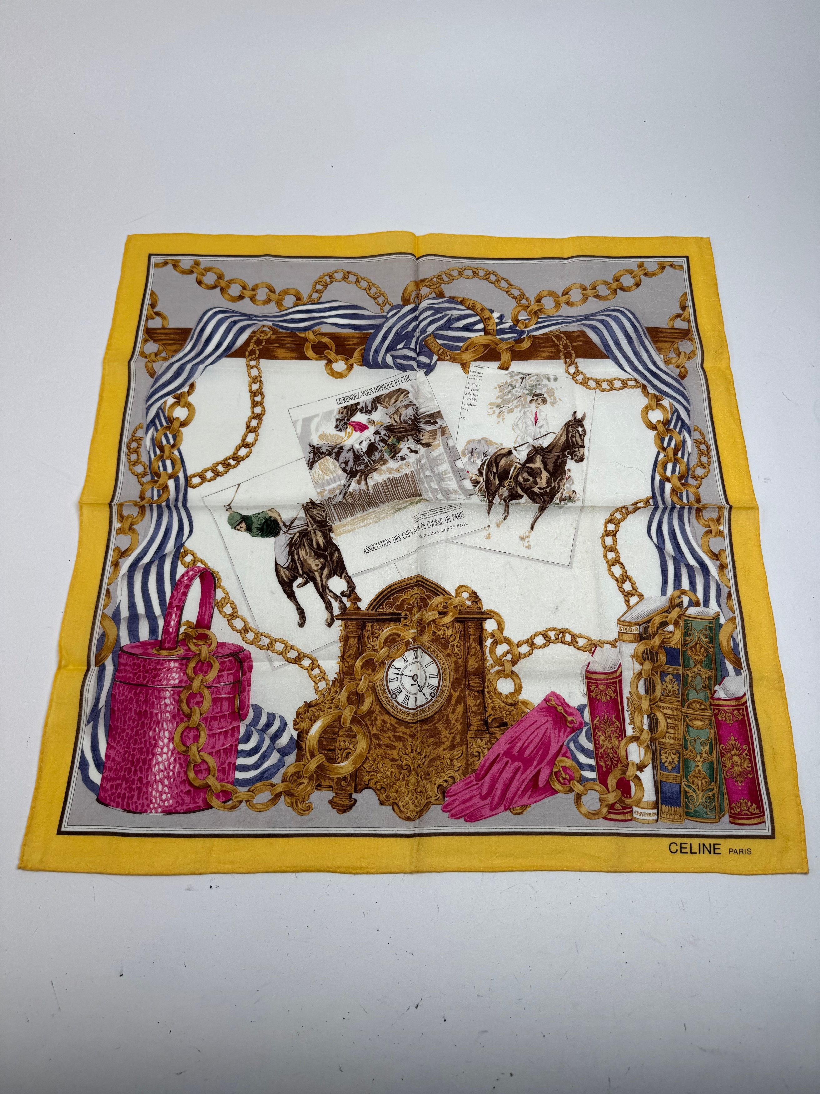 Celine Vintage Barock Scarf Size ONE SIZE - 5 Thumbnail