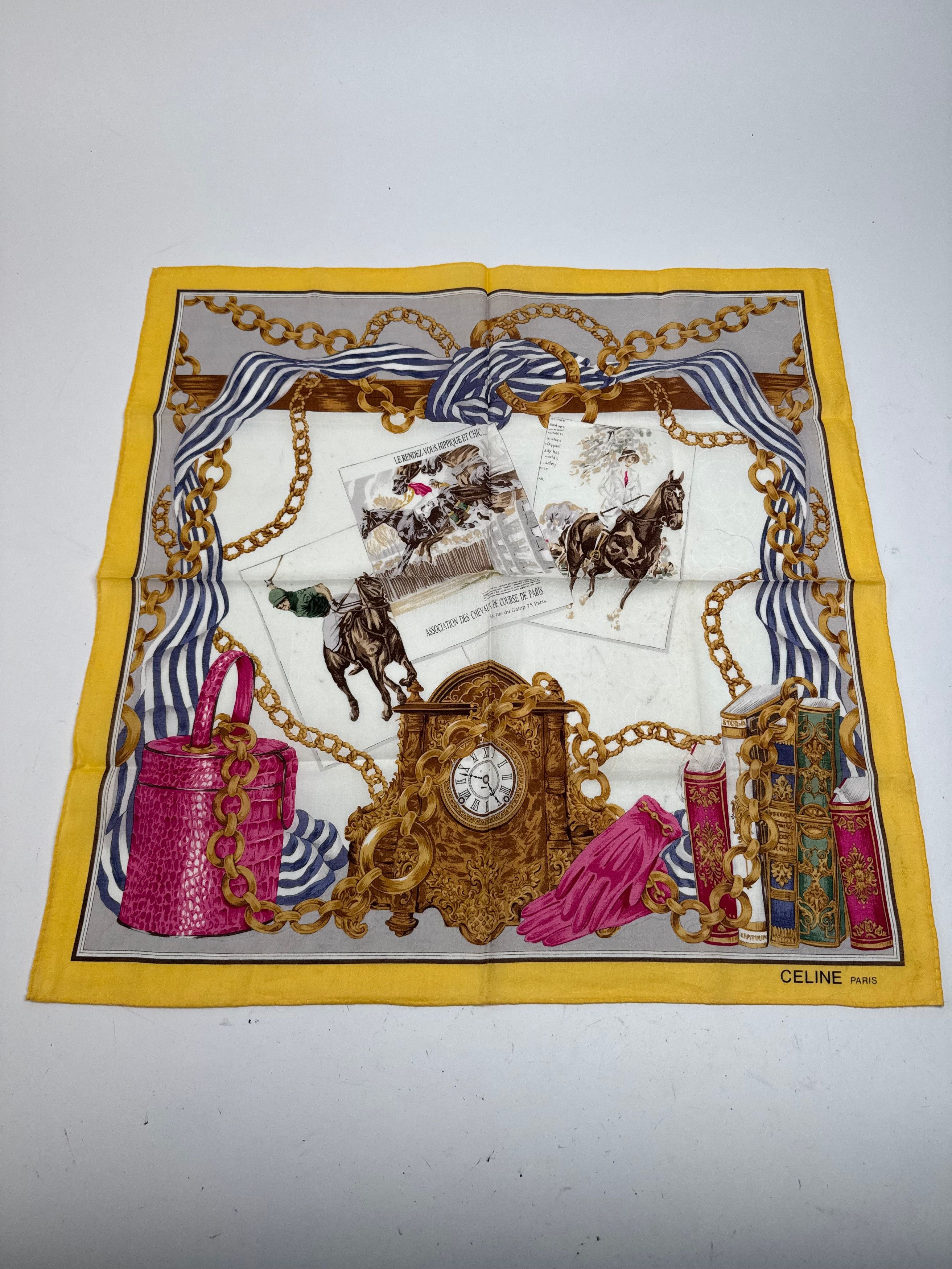 Celine Vintage Barock Scarf Size ONE SIZE - 9 Thumbnail