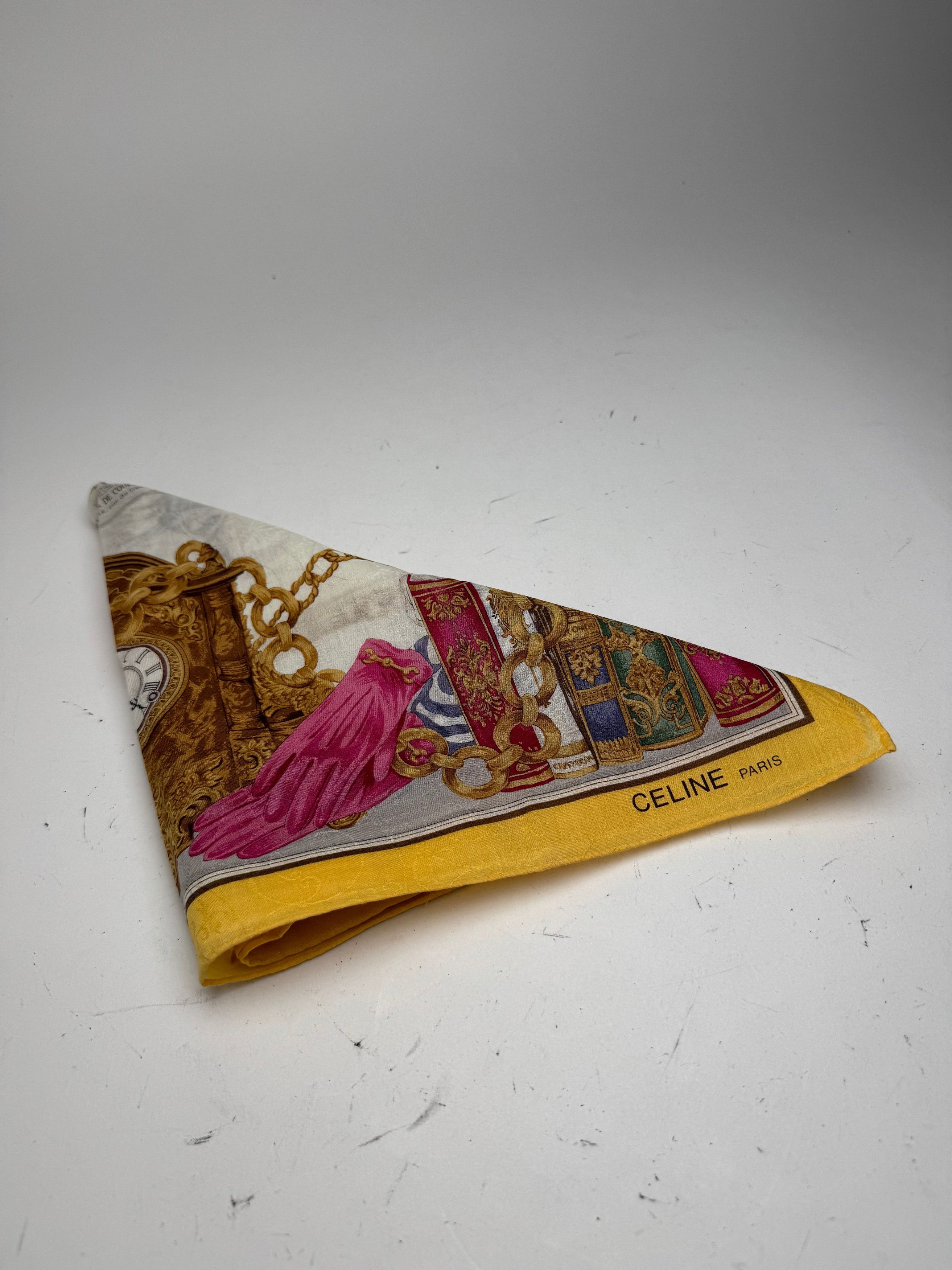 Celine Vintage Barock Scarf Size ONE SIZE - 8 Thumbnail