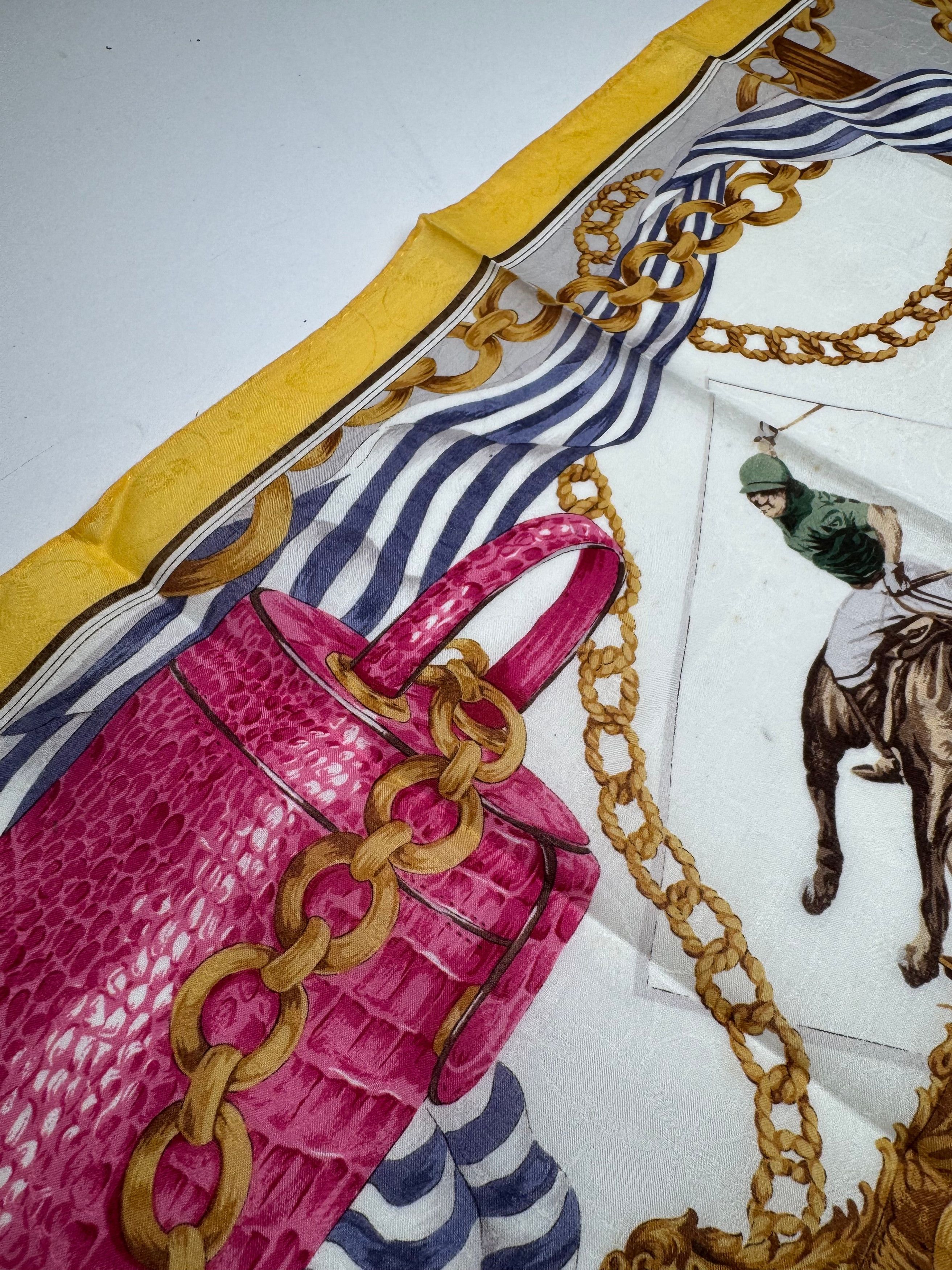 Celine Vintage Barock Scarf Size ONE SIZE - 4 Thumbnail