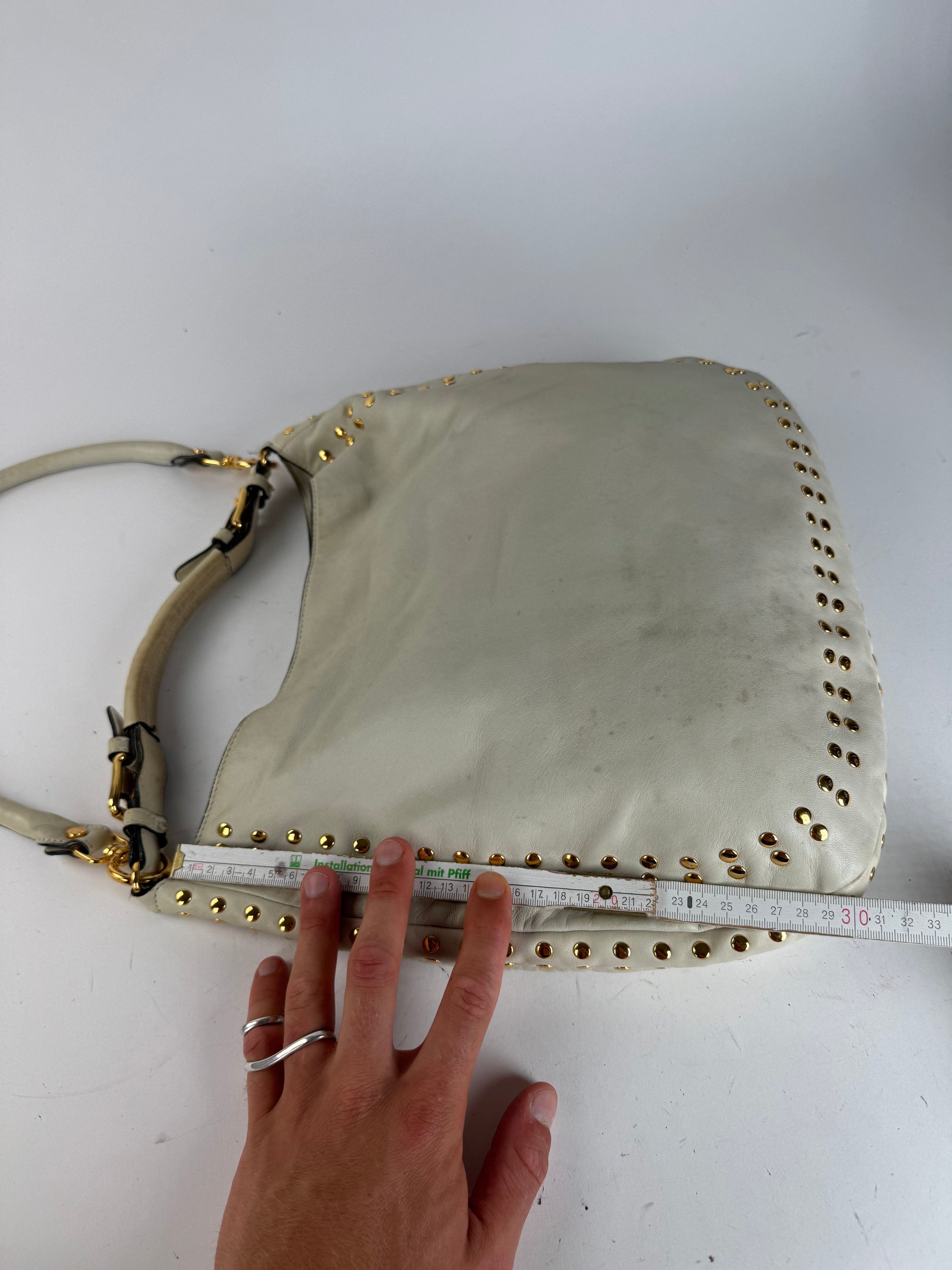 Marni Vintage Suede Studded 2Way Bag white Size ONE SIZE - 13 Thumbnail