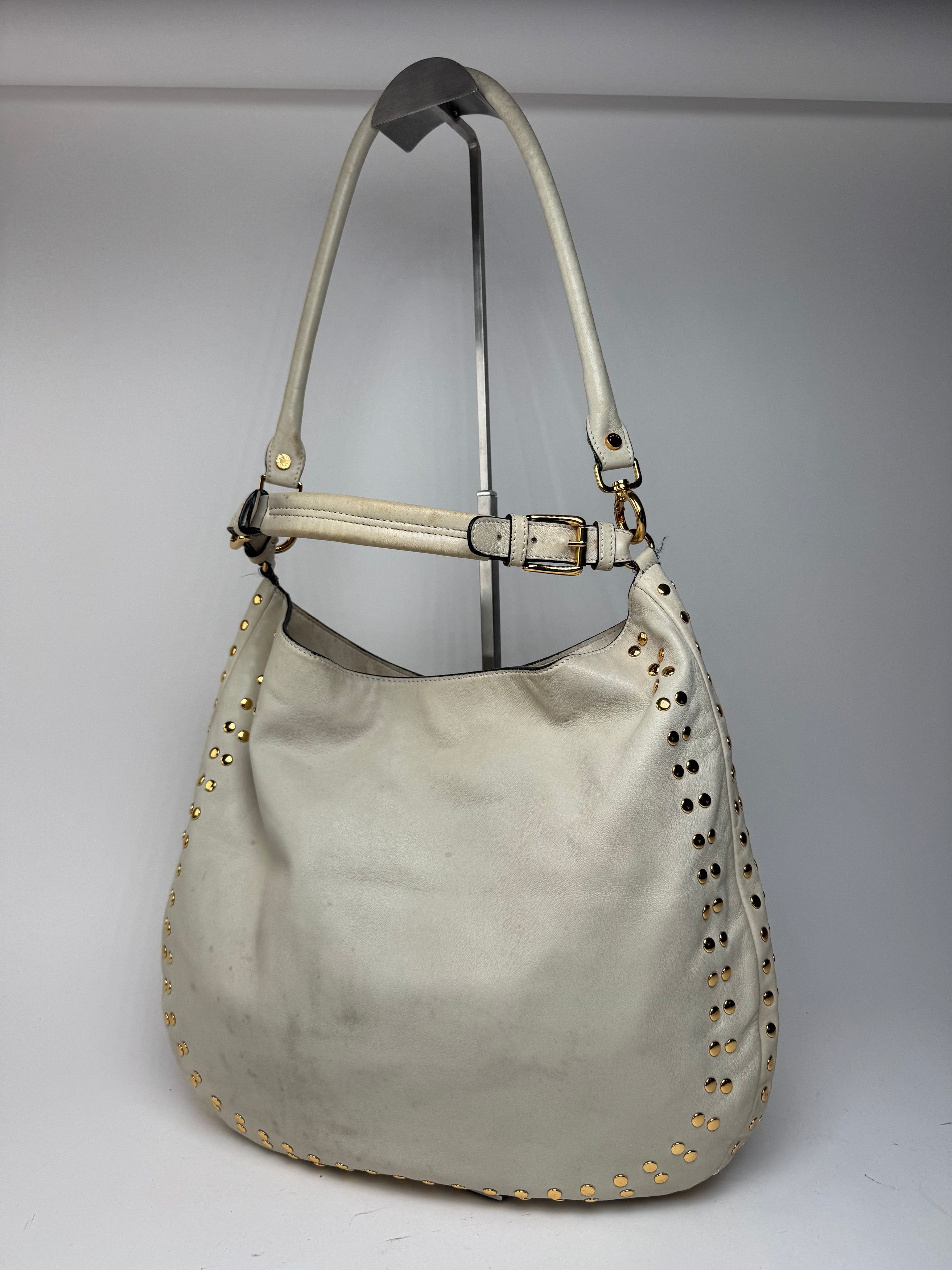 Marni Vintage Suede Studded 2Way Bag white Size ONE SIZE - 15 Thumbnail