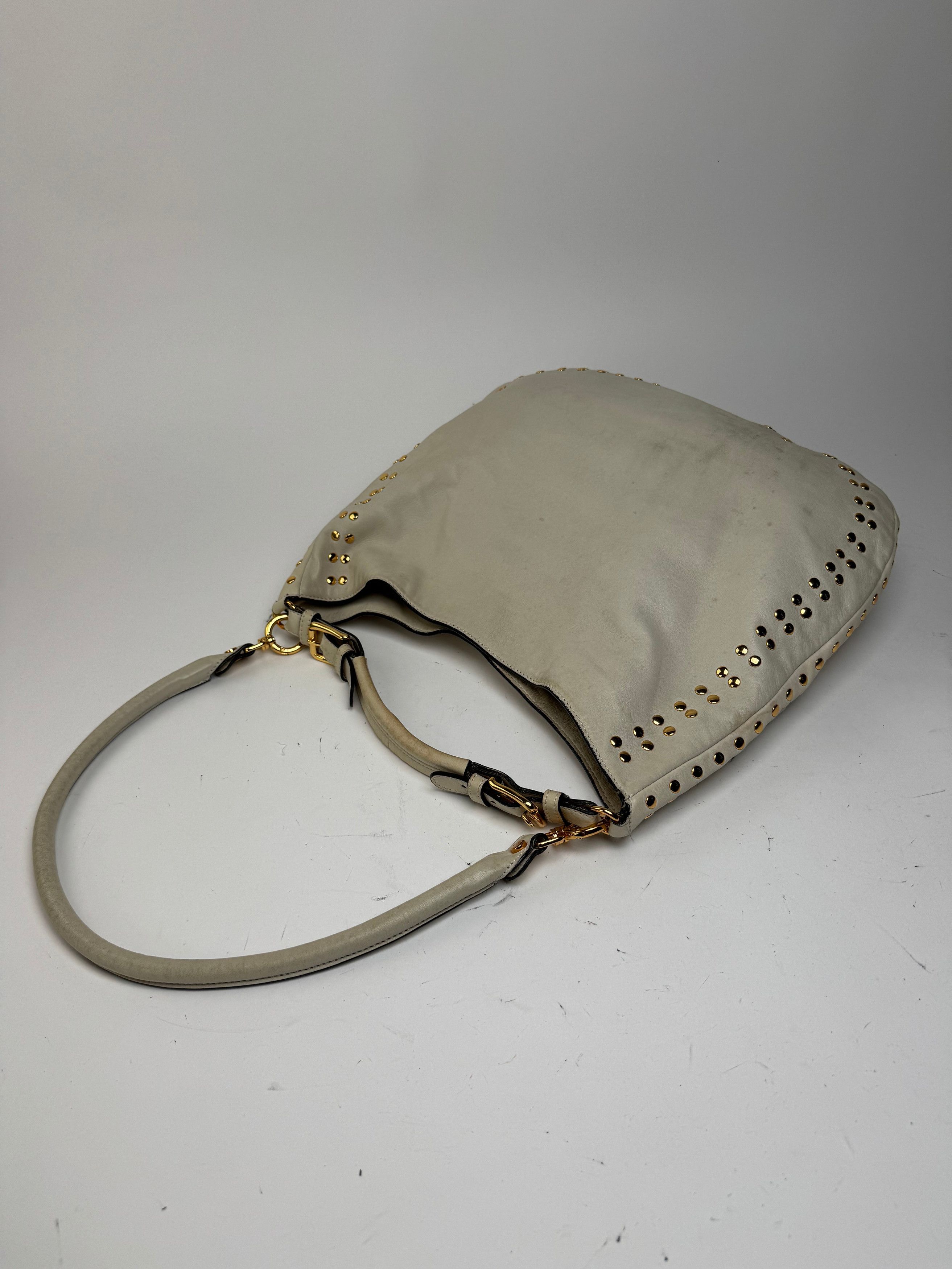 Marni Vintage Suede Studded 2Way Bag white Size ONE SIZE - 9 Thumbnail
