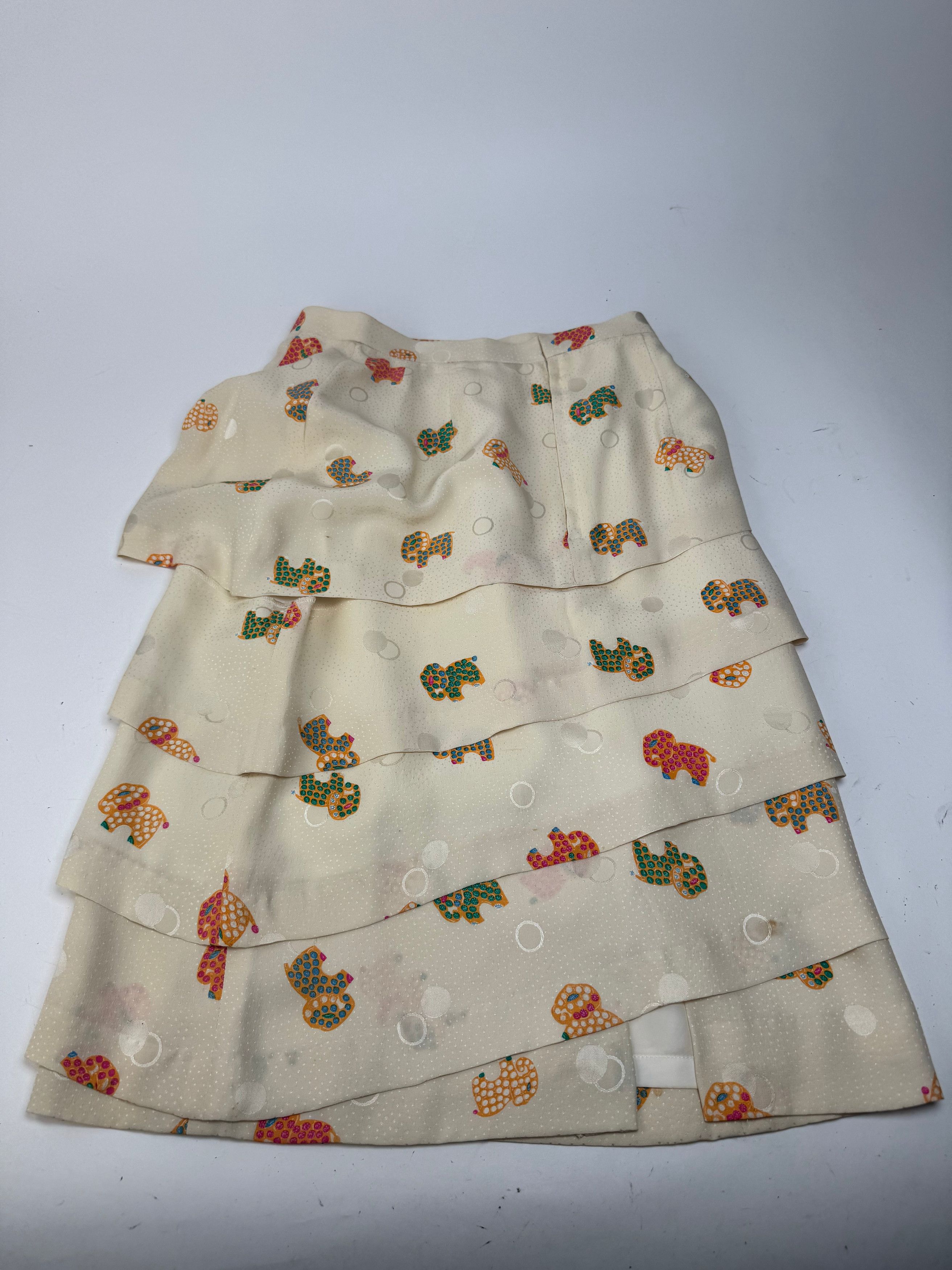 Balenciaga Vintage Silk Twin Set Beige Size M / US 6-8 / IT 42-44 - 12 Thumbnail