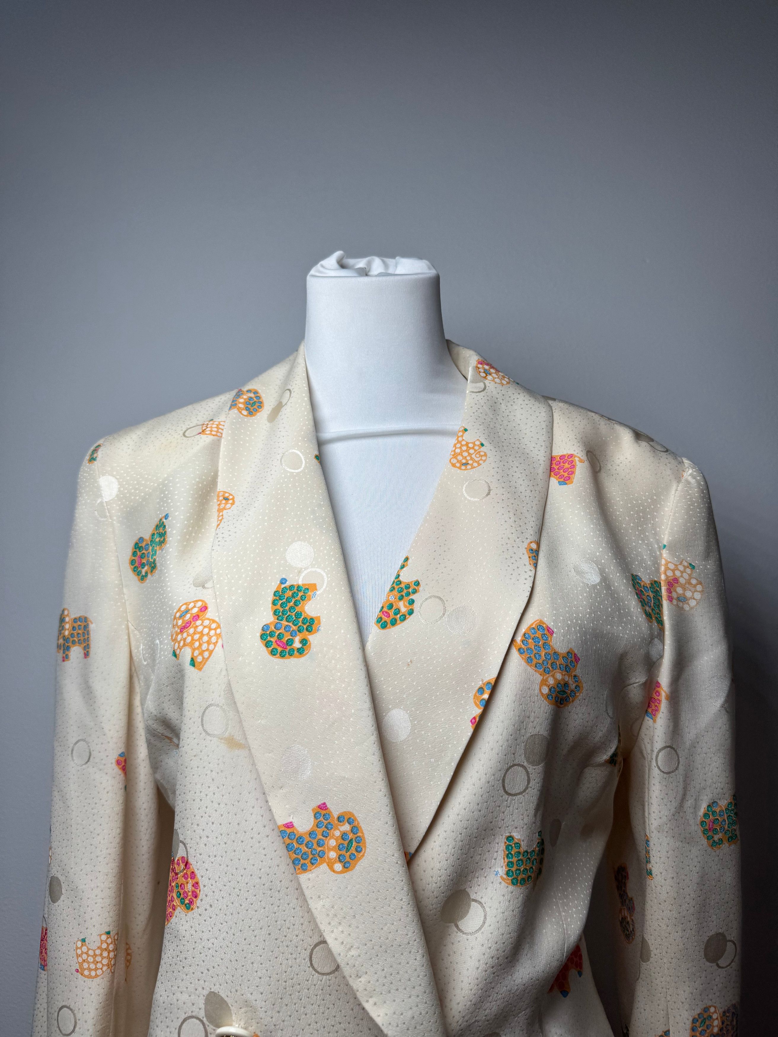 Balenciaga Vintage Silk Twin Set Beige Size M / US 6-8 / IT 42-44 - 14 Thumbnail