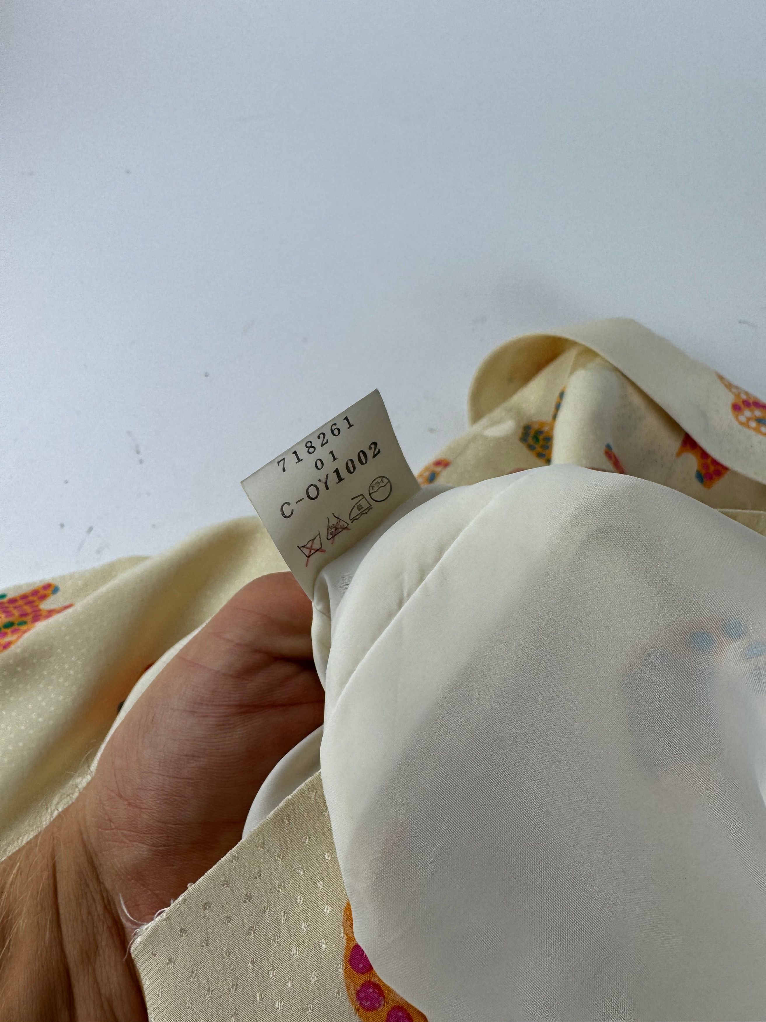 Balenciaga Vintage Silk Twin Set Beige Size M / US 6-8 / IT 42-44 - 10 Thumbnail