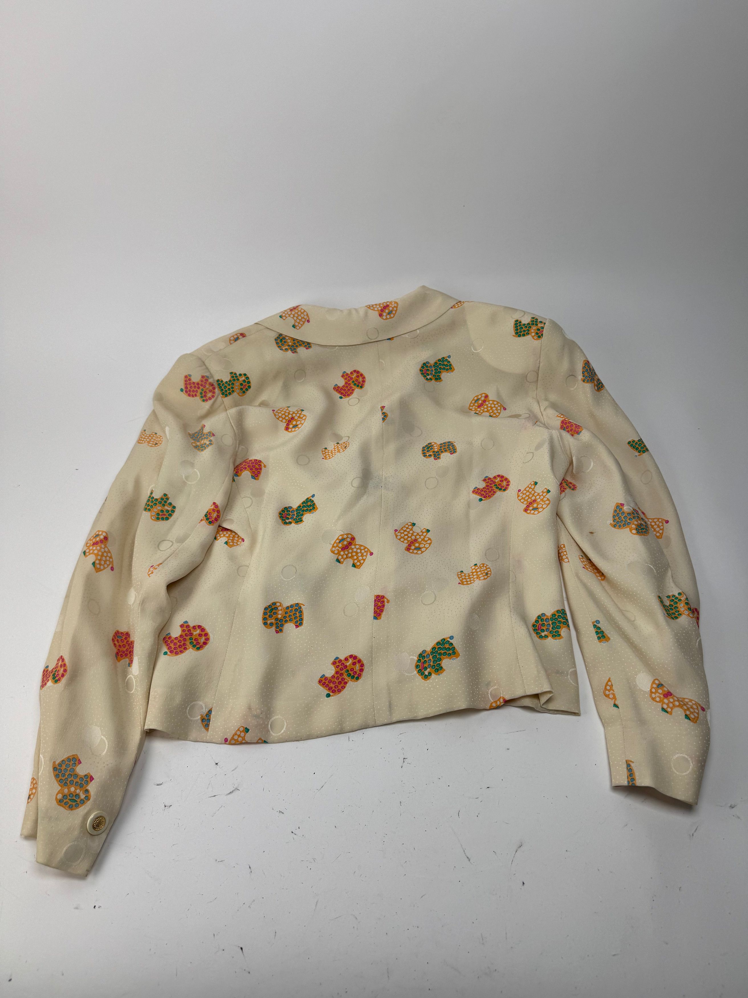 Balenciaga Vintage Silk Twin Set Beige Size M / US 6-8 / IT 42-44 - 8 Thumbnail
