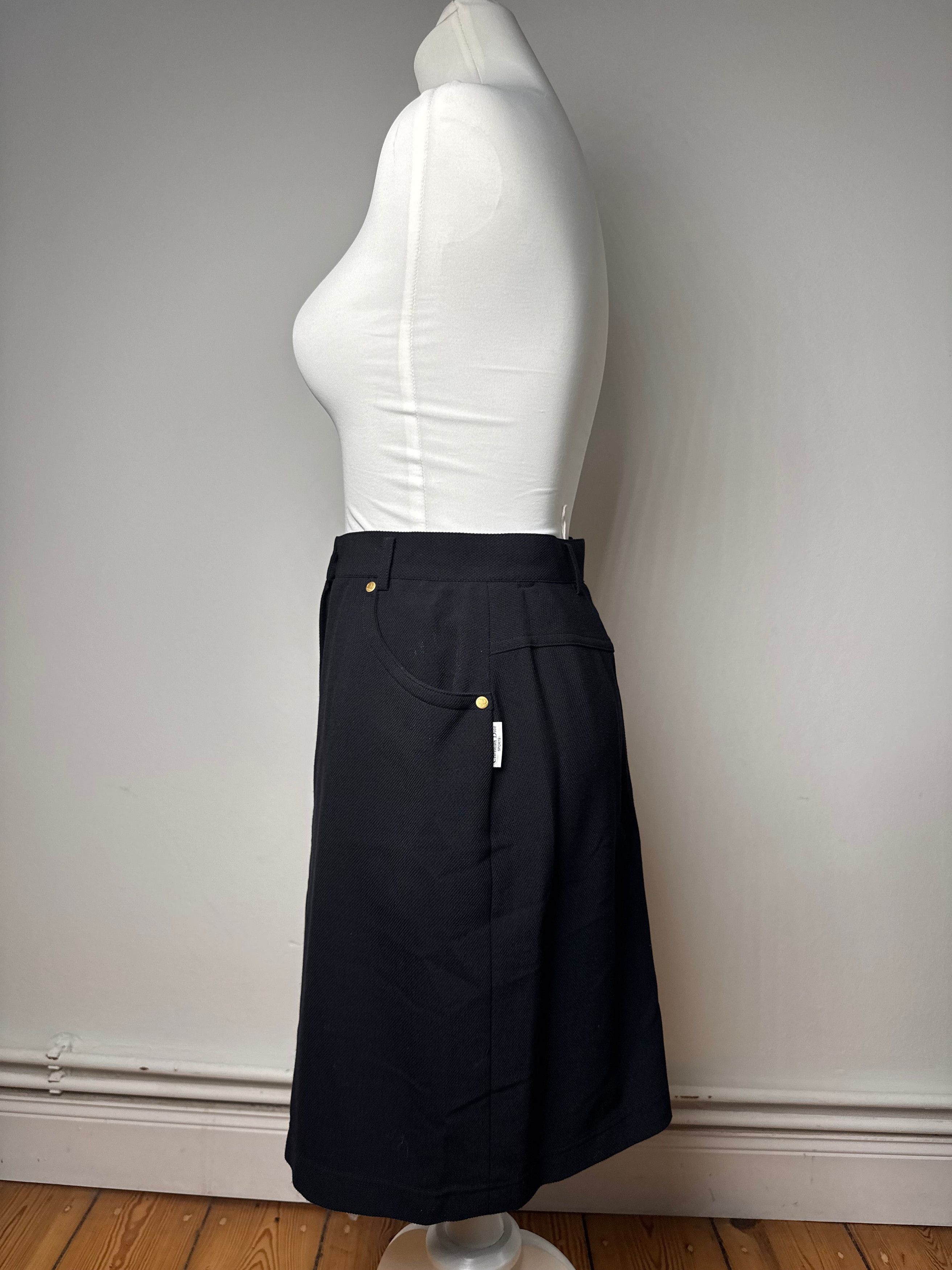 Dior Vintage Skirt Black M Size 27" / US 4 / IT 40 - 2 Thumbnail