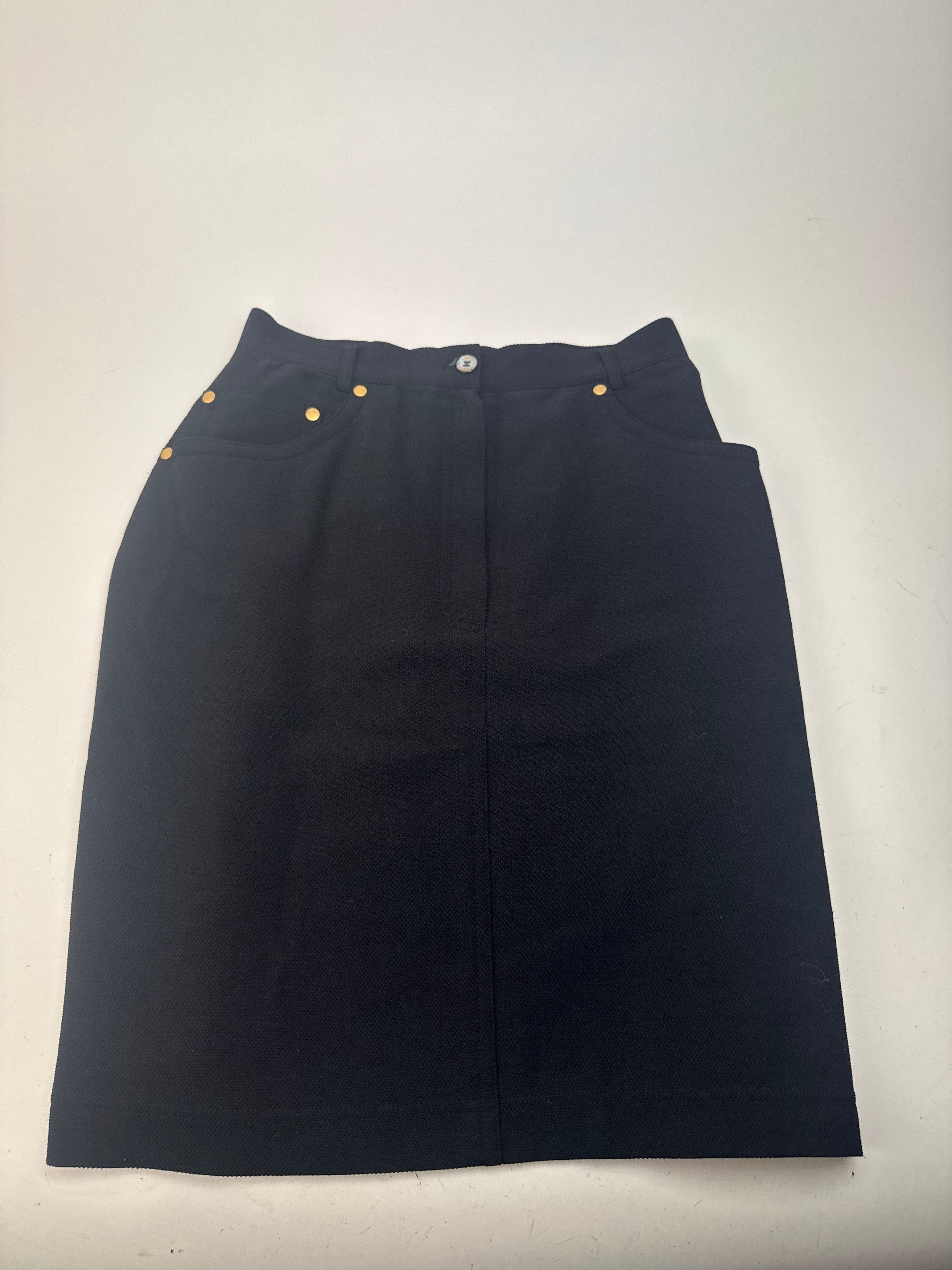 Dior Vintage Skirt Black M Size 27" / US 4 / IT 40 - 4 Thumbnail