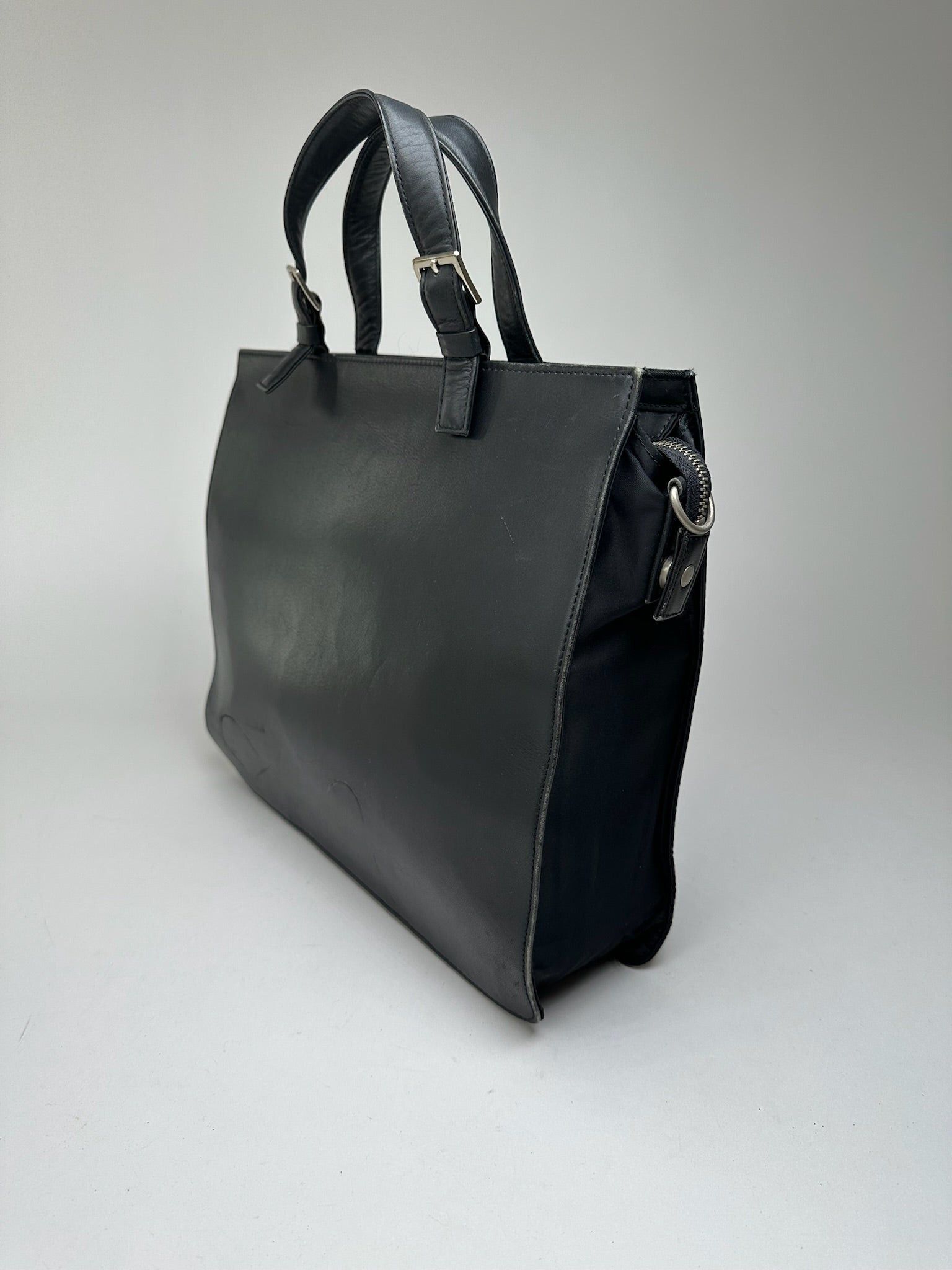 Yohji Yamamoto Vintage Leather Handbag black Size ONE SIZE - 13 Thumbnail