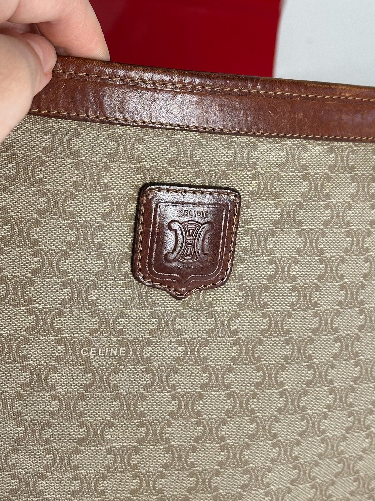 Celine Vintage Paris leather clutch beige Size ONE SIZE - 2 Thumbnail