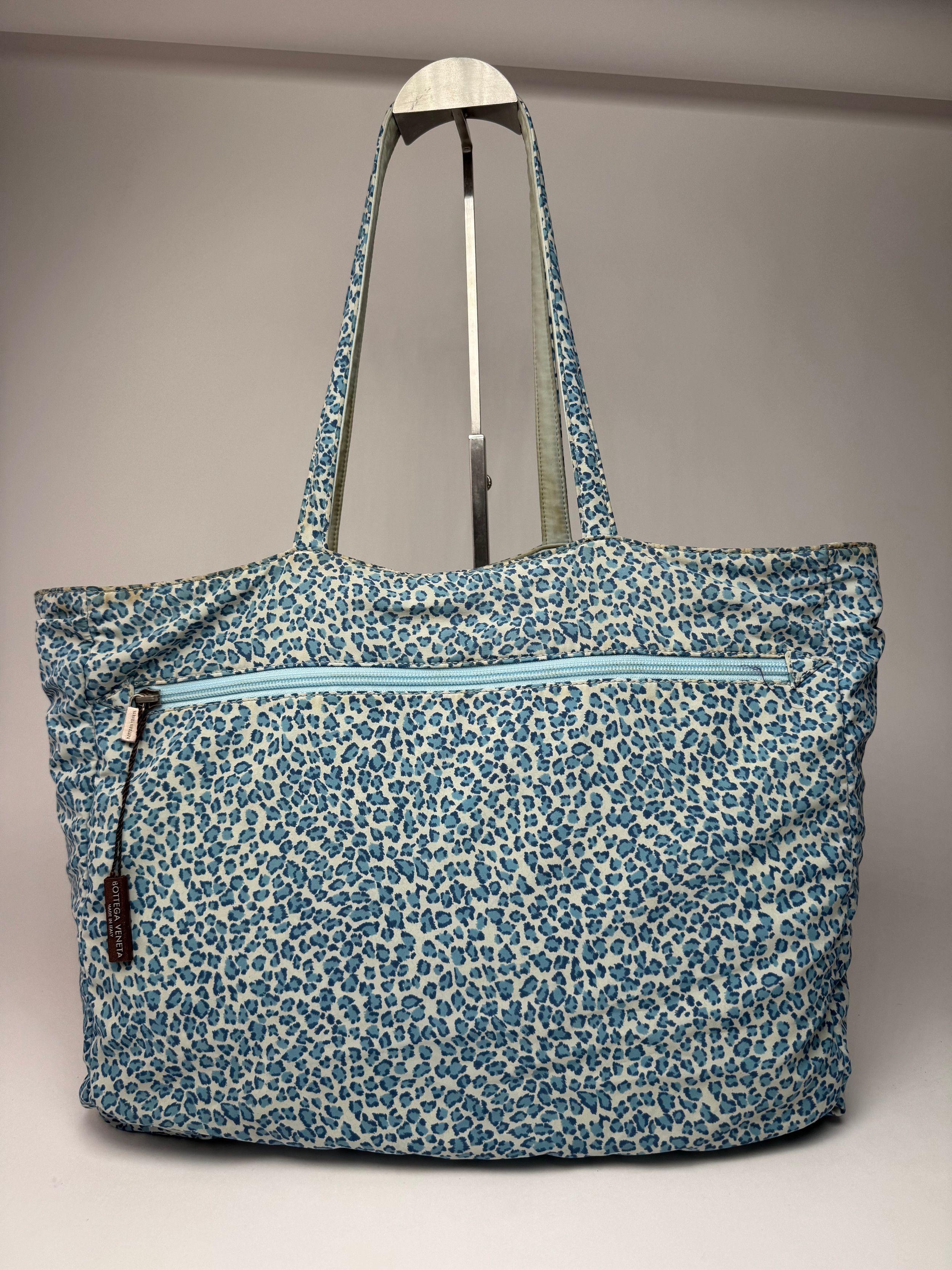 Bottega Veneta Vintage Reversible Shopper Leopard Blue Size ONE SIZE - 8 Thumbnail