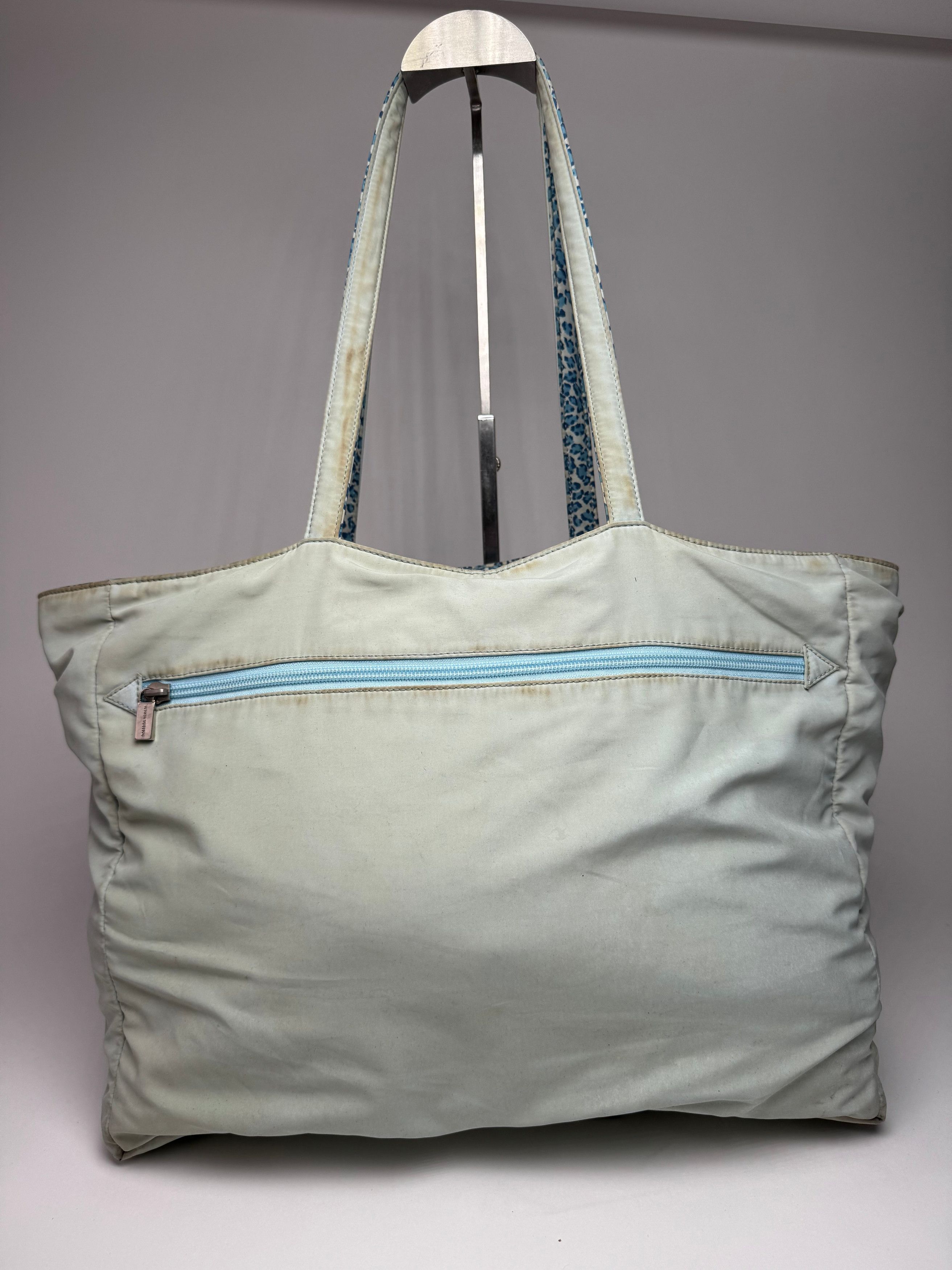 Bottega Veneta Vintage Reversible Shopper Leopard Blue Size ONE SIZE - 13 Thumbnail