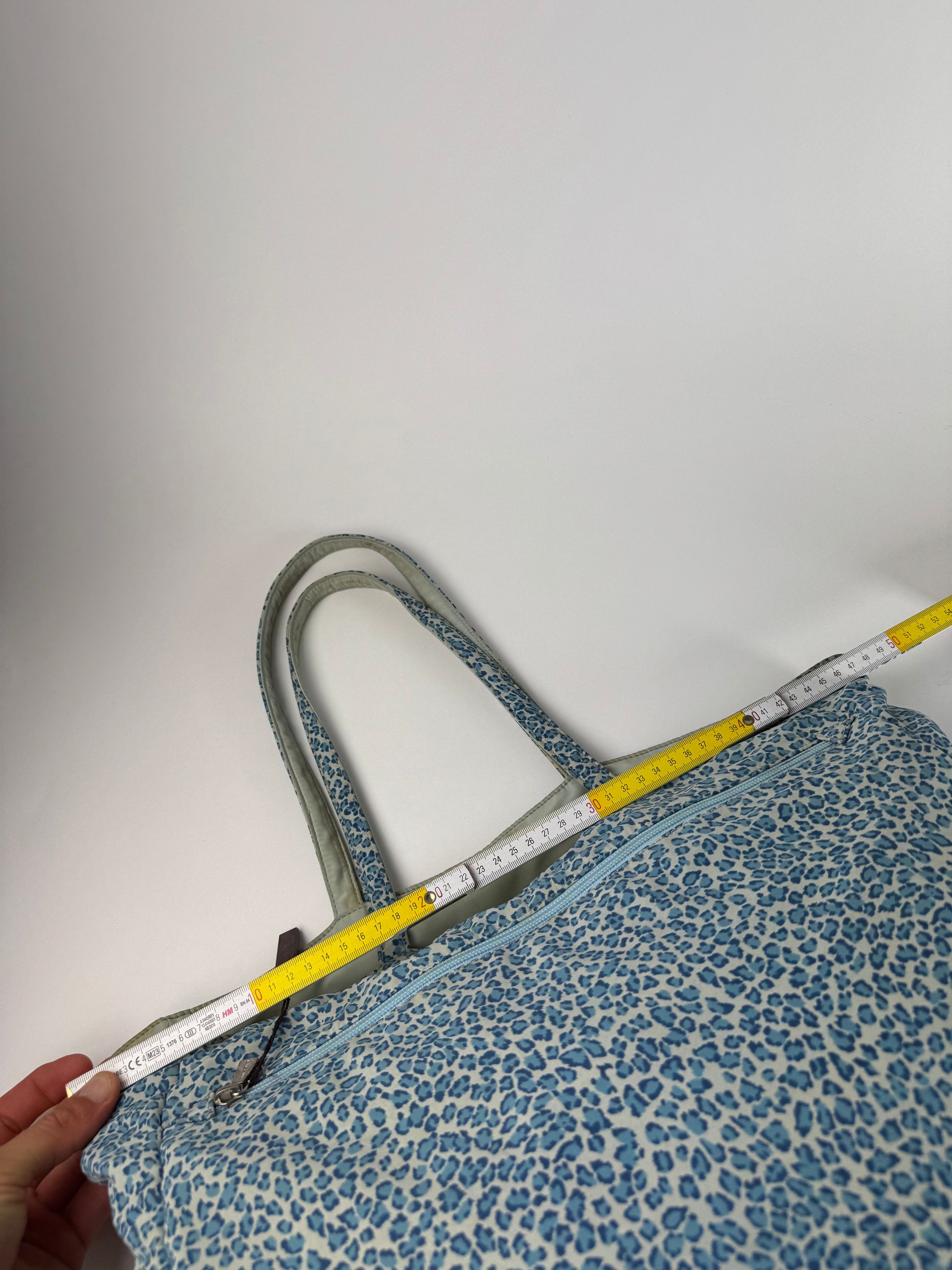 Bottega Veneta Vintage Reversible Shopper Leopard Blue Size ONE SIZE - 3 Thumbnail