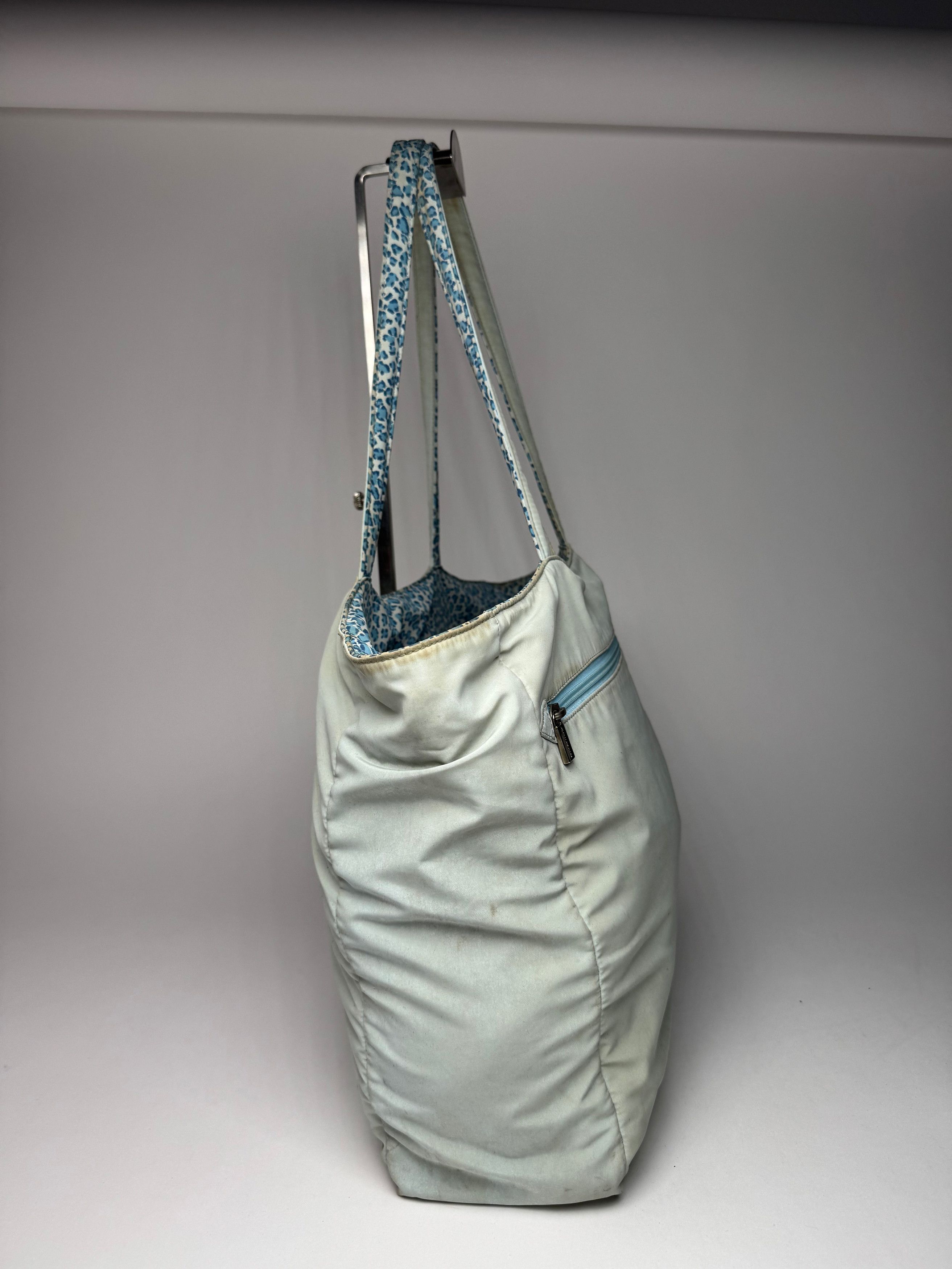 Bottega Veneta Vintage Reversible Shopper Leopard Blue Size ONE SIZE - 11 Thumbnail
