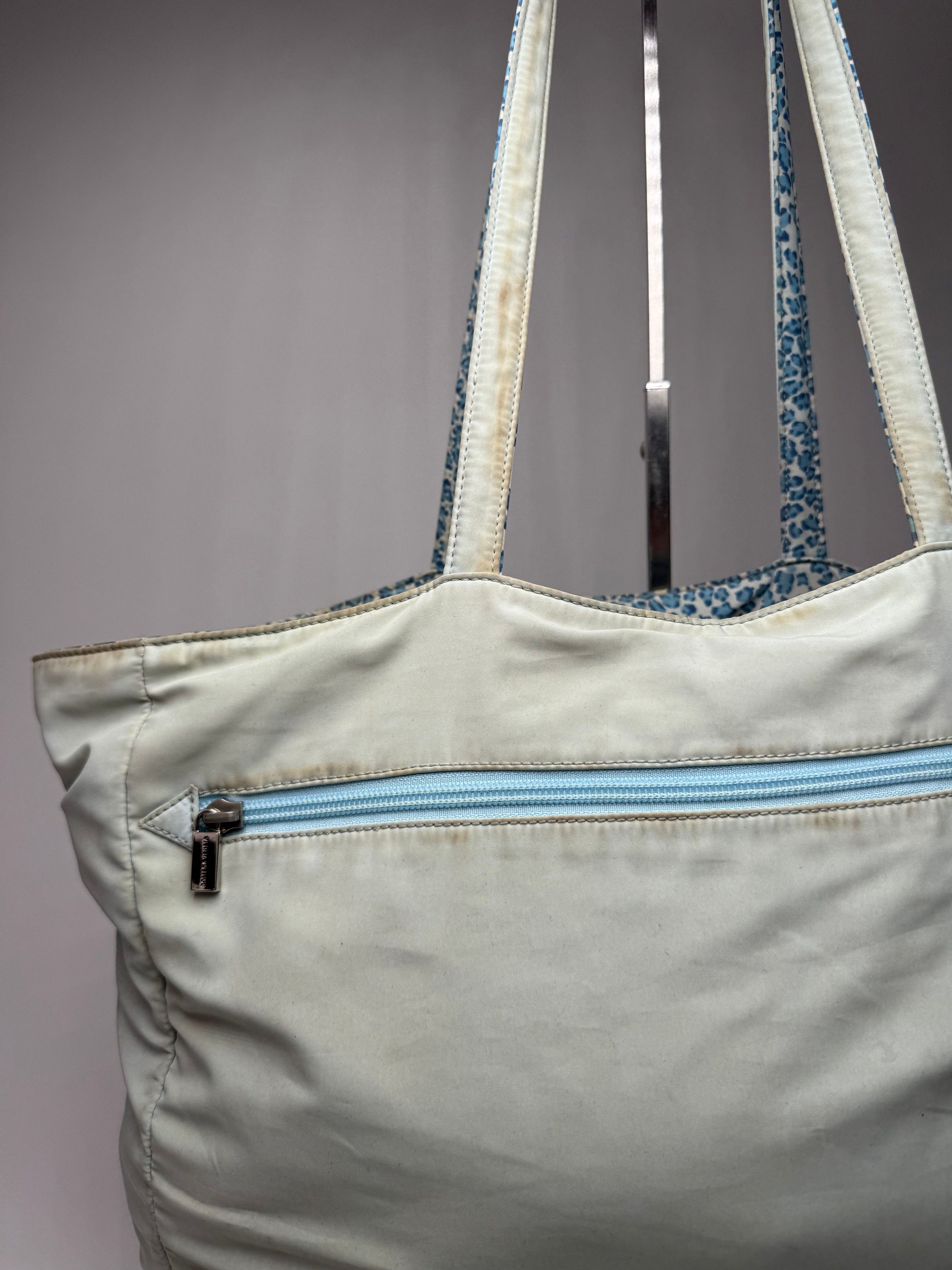 Bottega Veneta Vintage Reversible Shopper Leopard Blue Size ONE SIZE - 12 Thumbnail