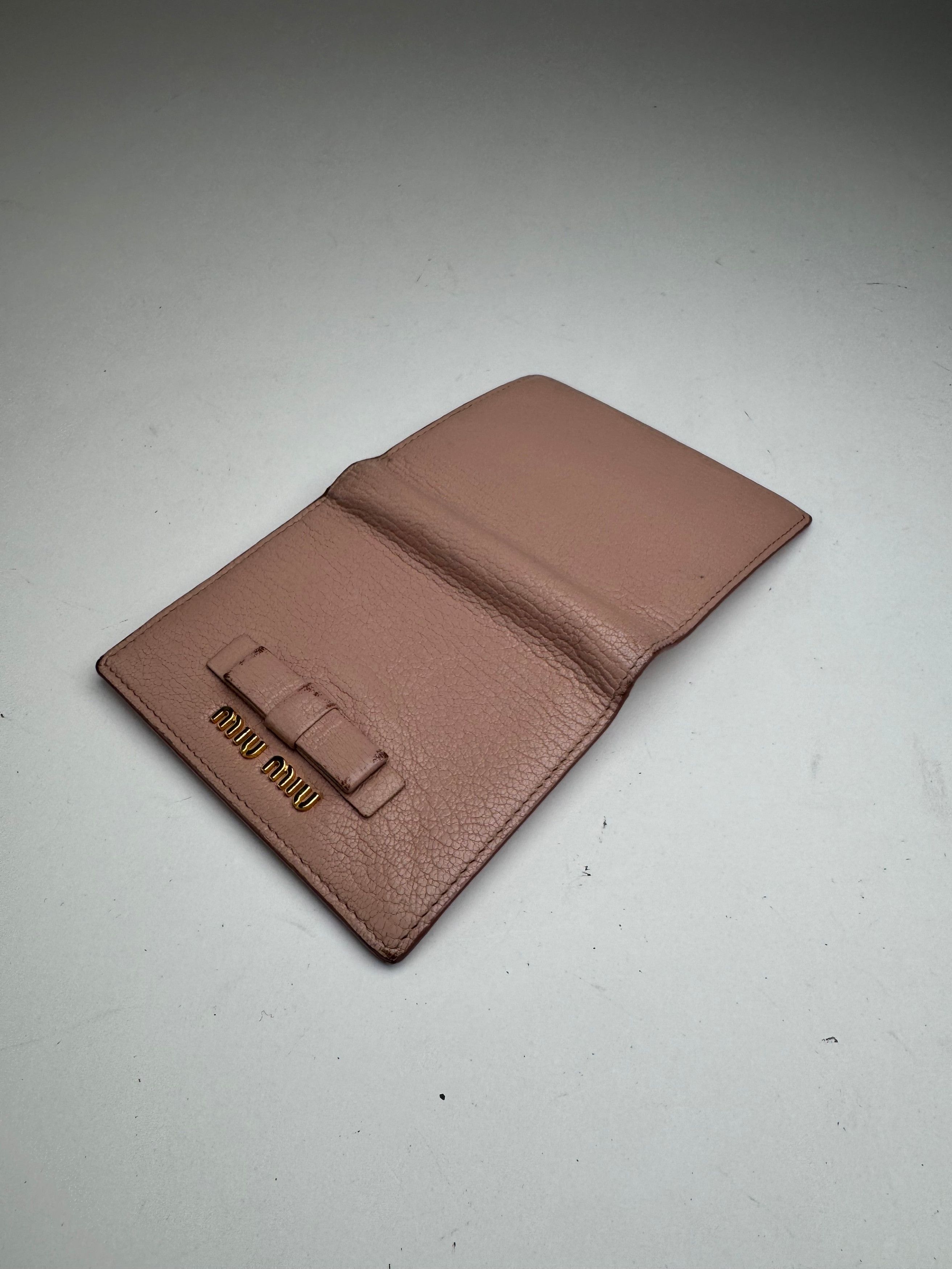 Miu Miu Vintage Leather wallet pink Size ONE SIZE - 7 Thumbnail