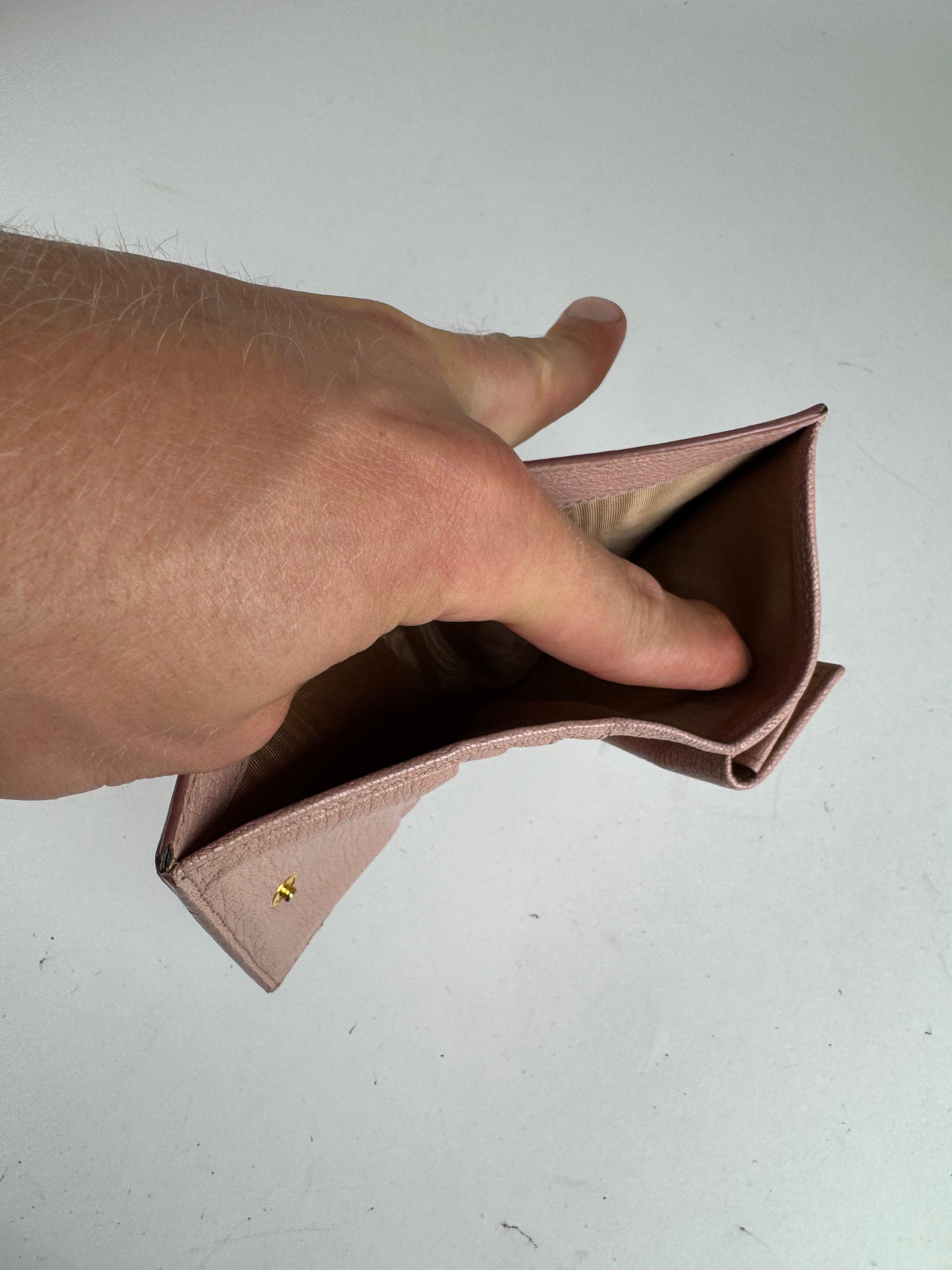 Miu Miu Vintage Leather wallet pink Size ONE SIZE - 6 Thumbnail