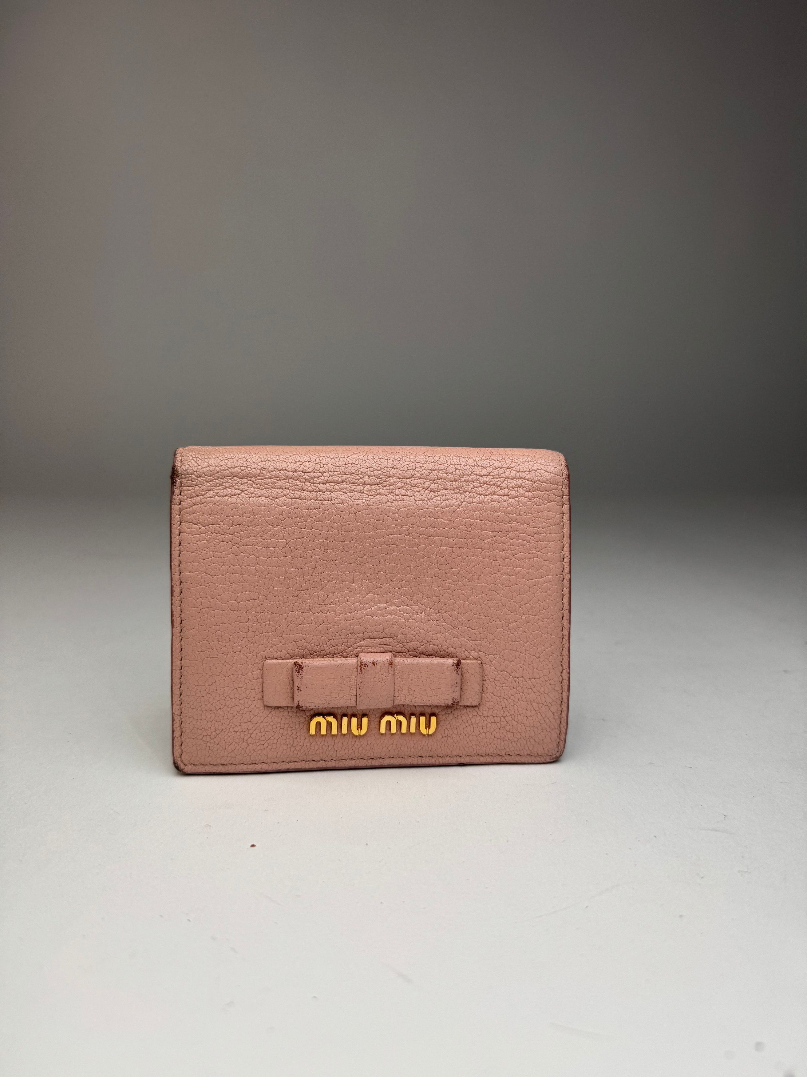 Miu Miu Vintage Leather wallet pink Size ONE SIZE - 8 Thumbnail