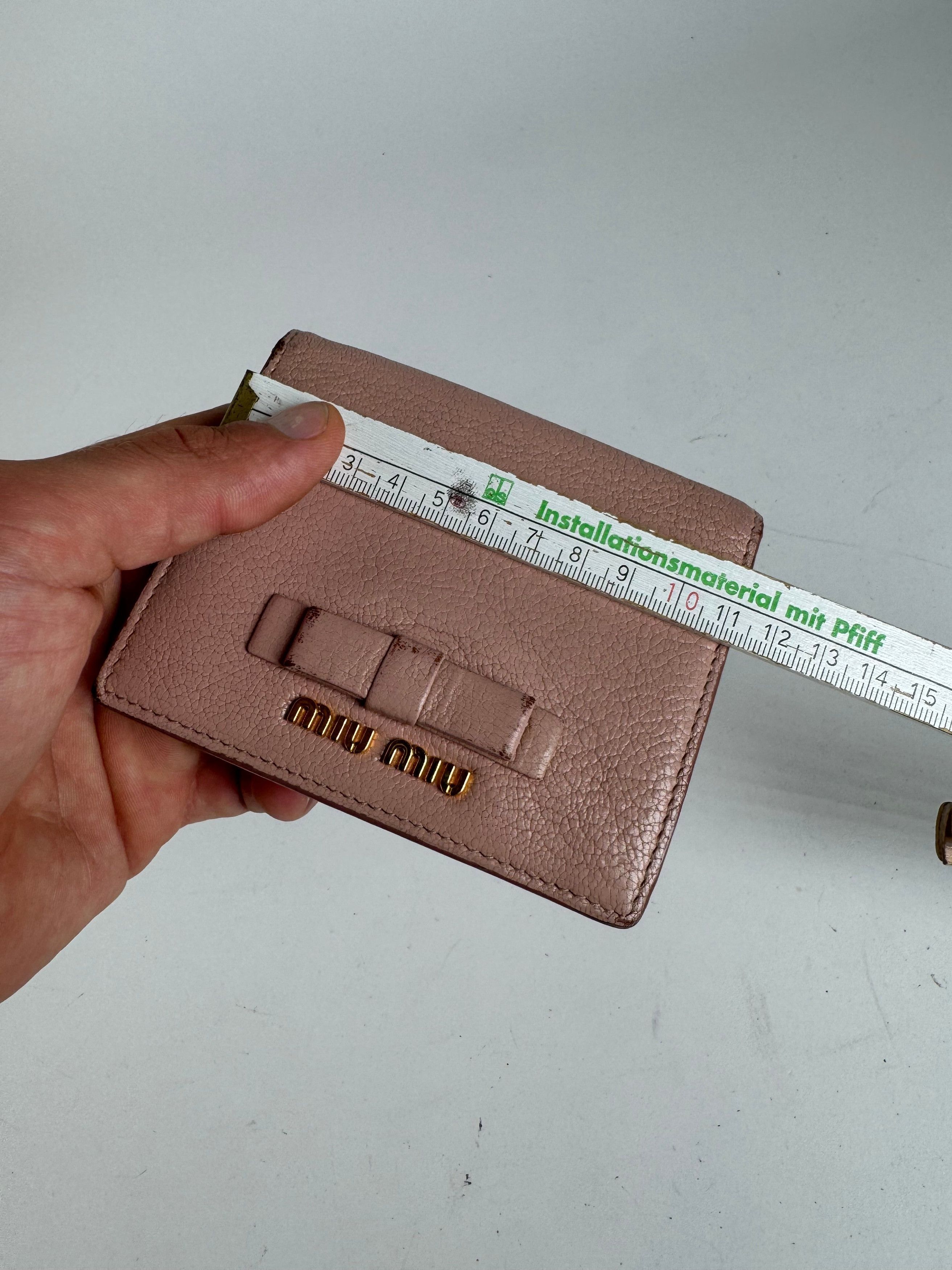 Miu Miu Vintage Leather wallet pink Size ONE SIZE - 9 Thumbnail