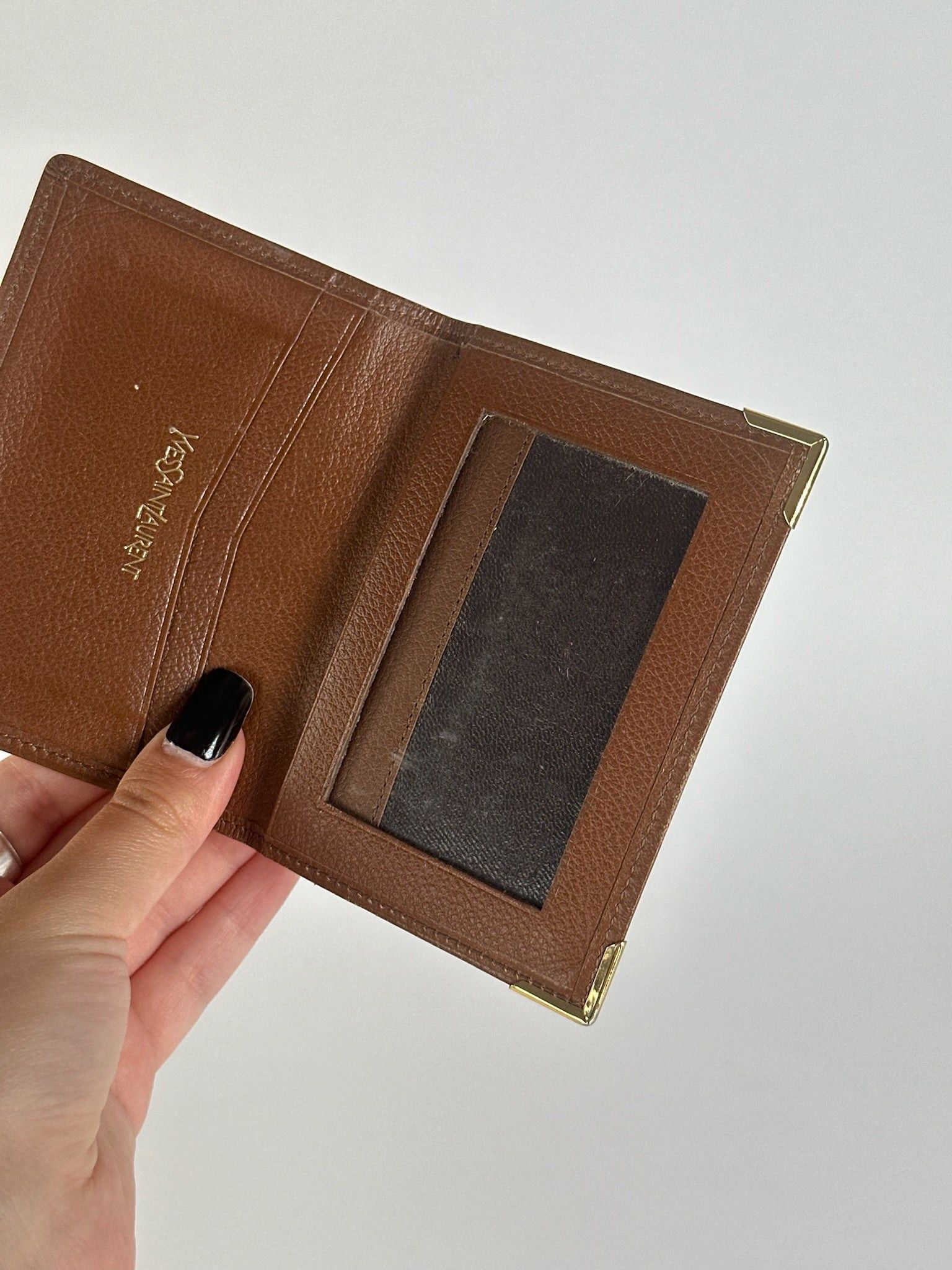 Other Vintage Yves Saint Laurent leather Card holder brown Size ONE SIZE - 5 Thumbnail