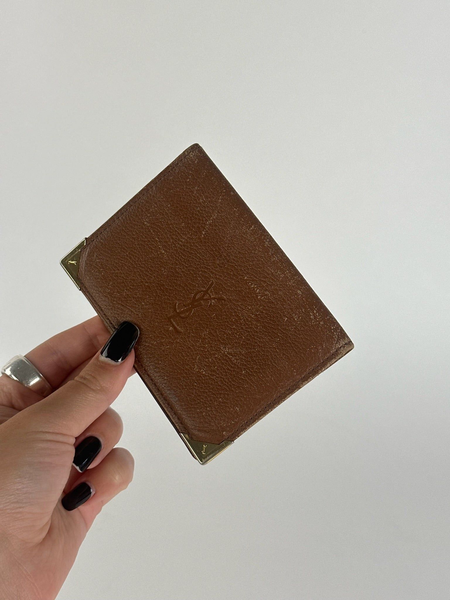 Other Vintage Yves Saint Laurent leather Card holder brown Size ONE SIZE - 4 Thumbnail