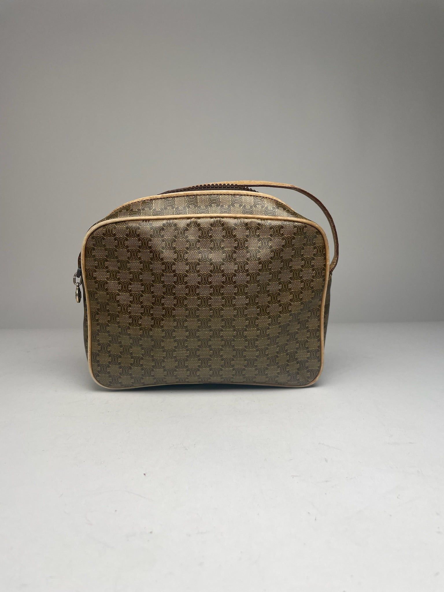 Celine Vintage Paris Triomphe Leather Monogram Bag Size ONE SIZE - 10 Thumbnail