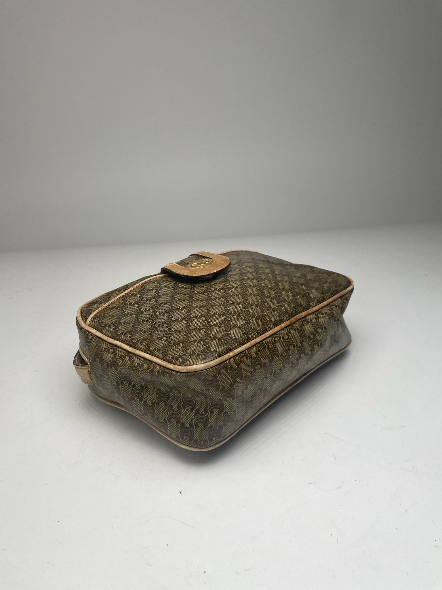 Celine Vintage Paris Triomphe Leather Monogram Bag Size ONE SIZE - 5 Thumbnail