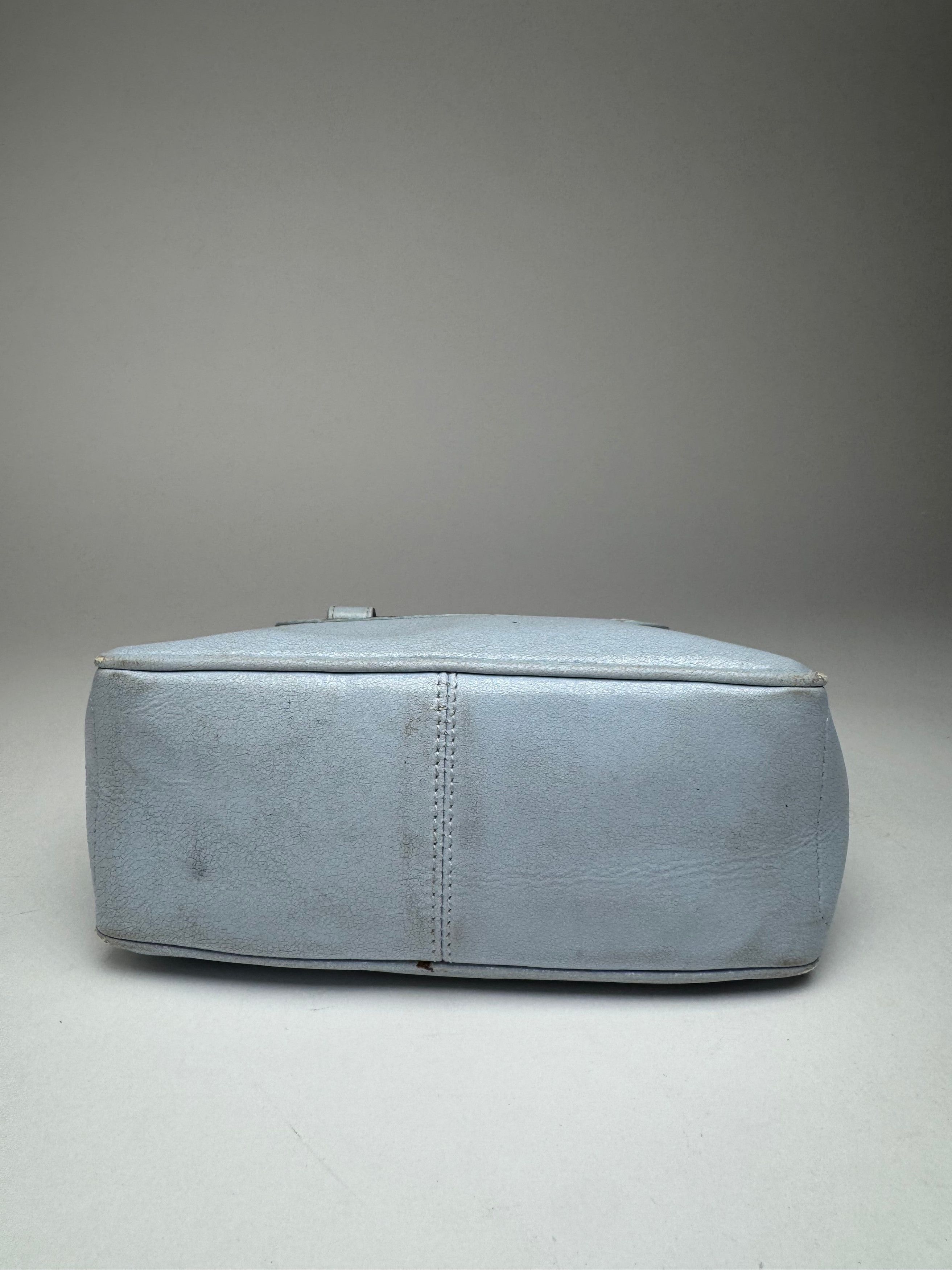 Celine Vintage baby blue leather mini bag Size ONE SIZE - 8 Thumbnail