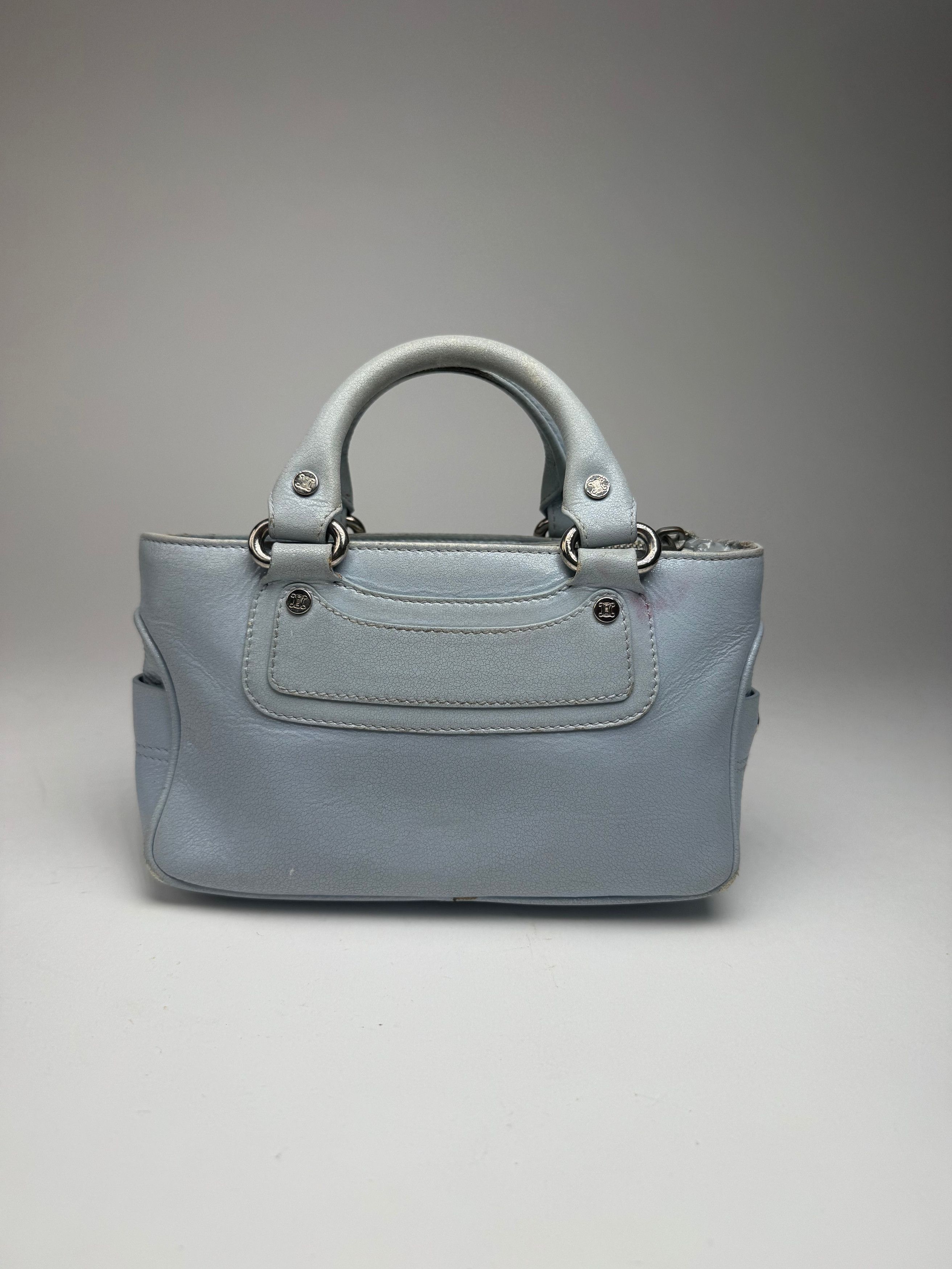 Celine Vintage baby blue leather mini bag Size ONE SIZE - 10 Thumbnail