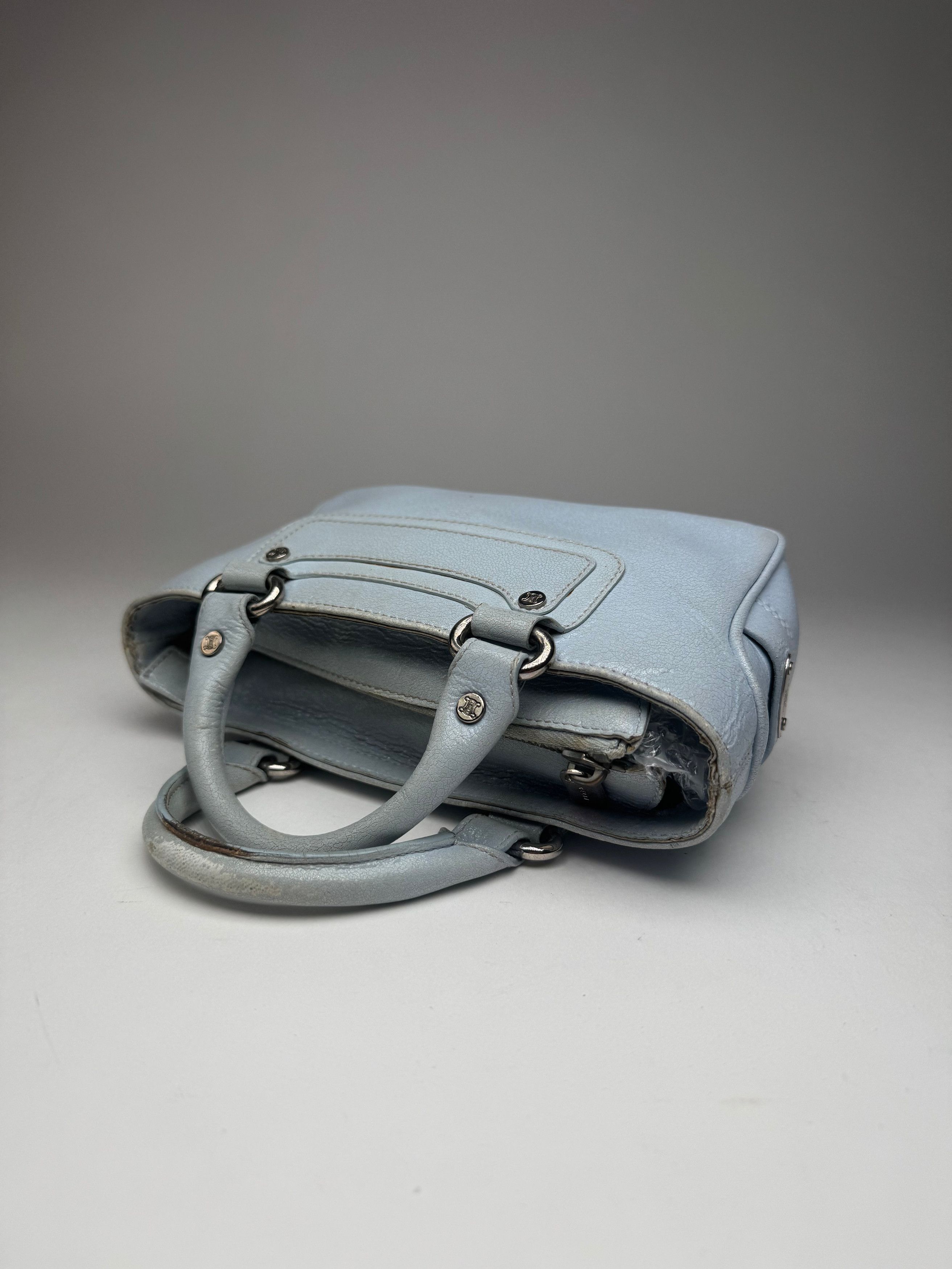 Celine Vintage baby blue leather mini bag Size ONE SIZE - 9 Thumbnail