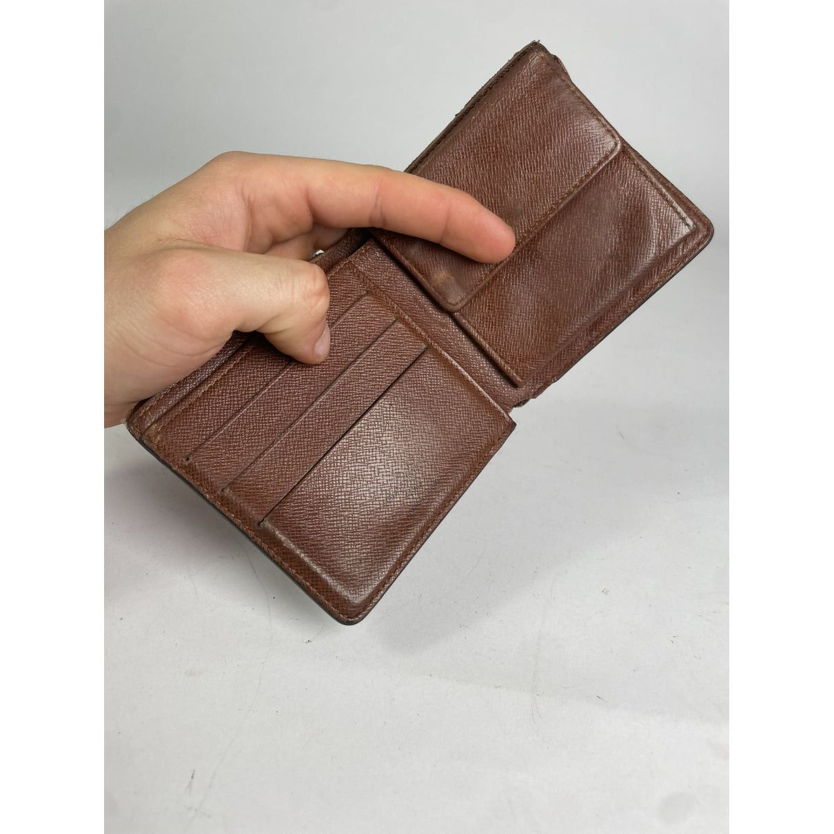 Louis Vuitton Ikat Brown Leather Purse Size ONE SIZE - 4 Thumbnail