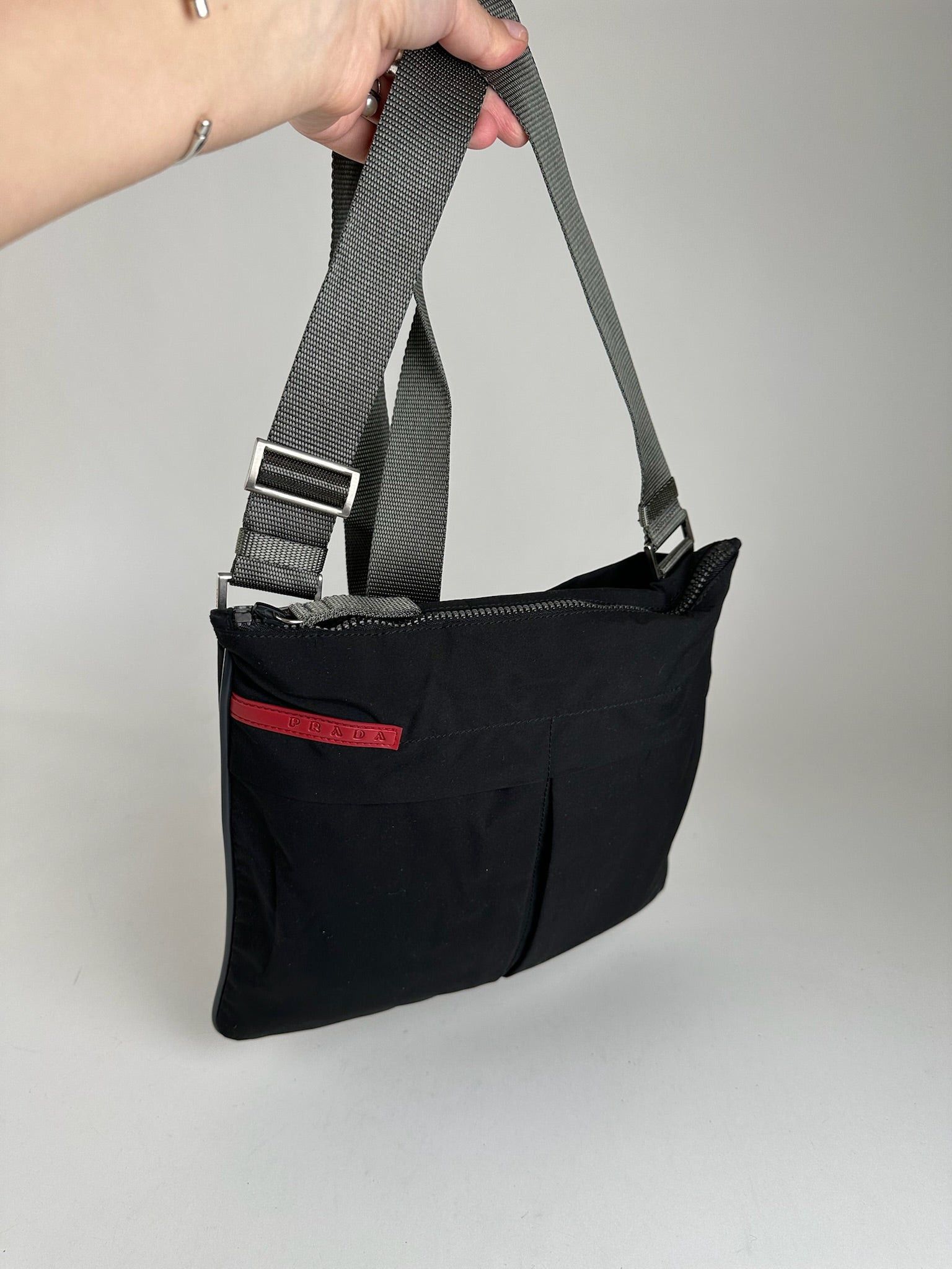 Prada Vintage Sport Crossbody Bag Black Size ONE SIZE - 11 Thumbnail