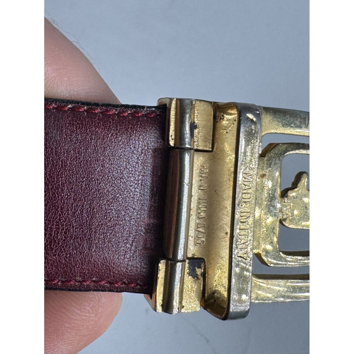 Celine Triomphe Black Leather Belt Size ONE SIZE - 5 Thumbnail