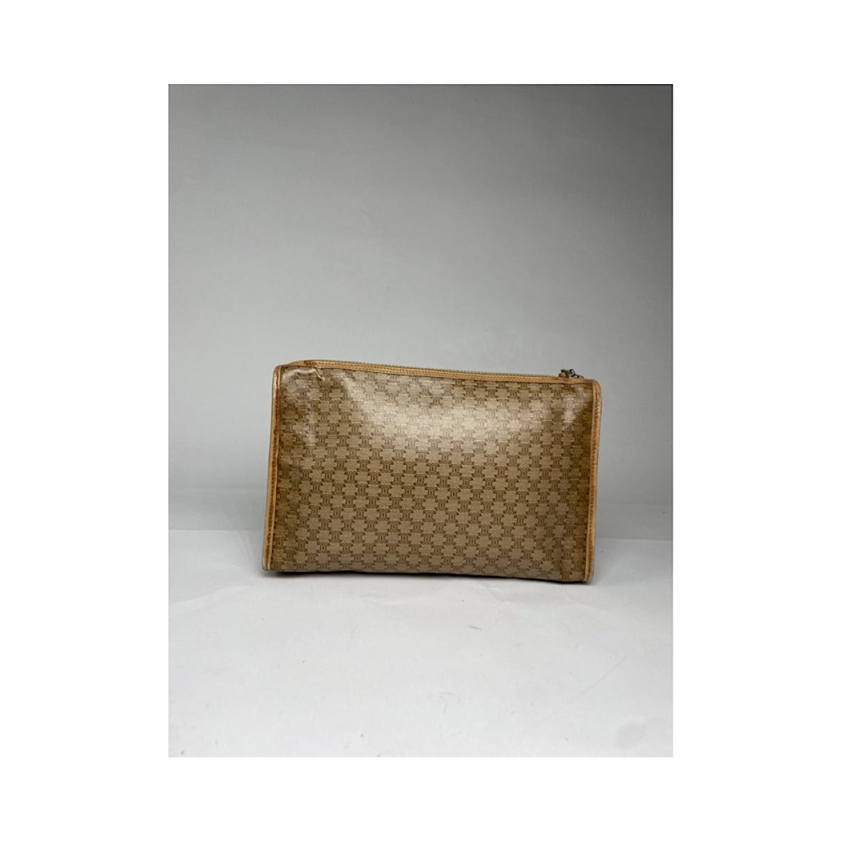 Celine Triomphe Vintage Brown Leather Clutch Bag Size ONE SIZE - 5 Thumbnail