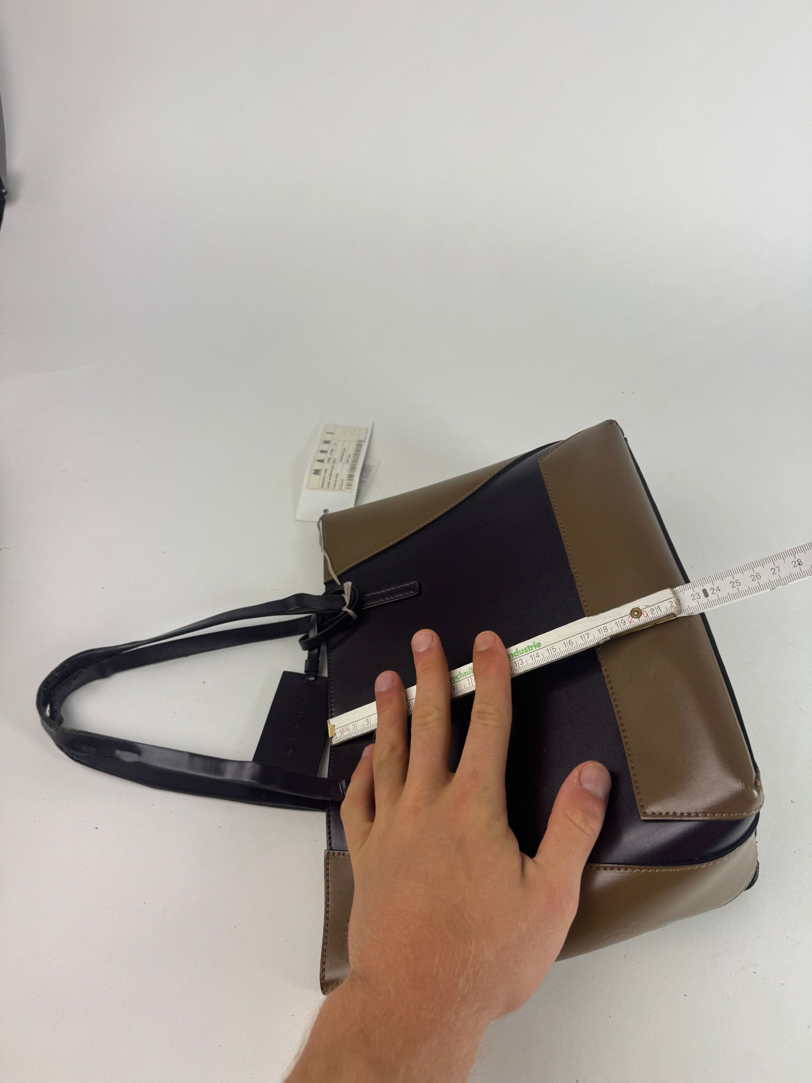 Marni Vintage Leather Bag purple khaki Size ONE SIZE - 4 Thumbnail