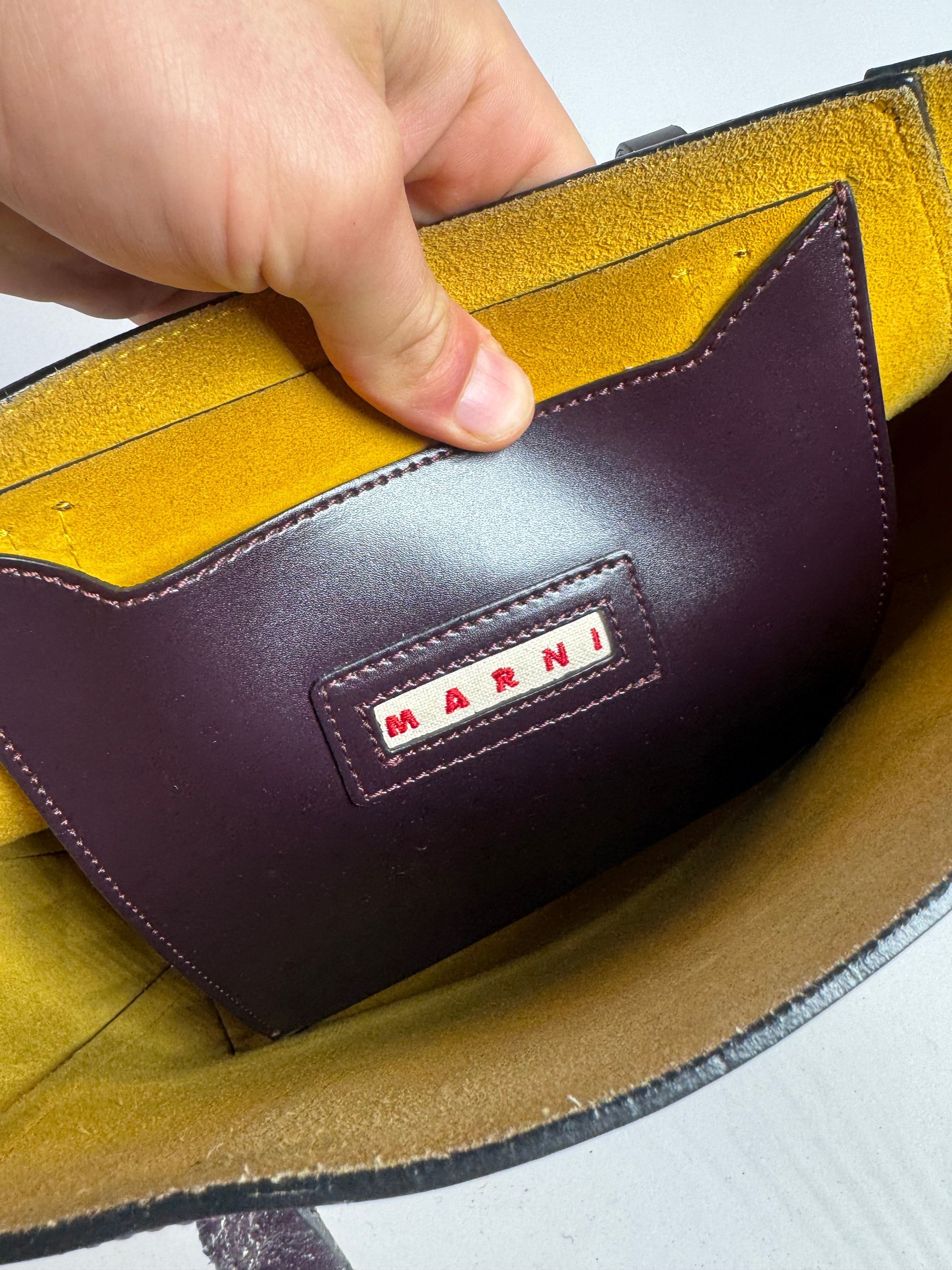 Marni Vintage Leather Bag purple khaki Size ONE SIZE - 14 Thumbnail