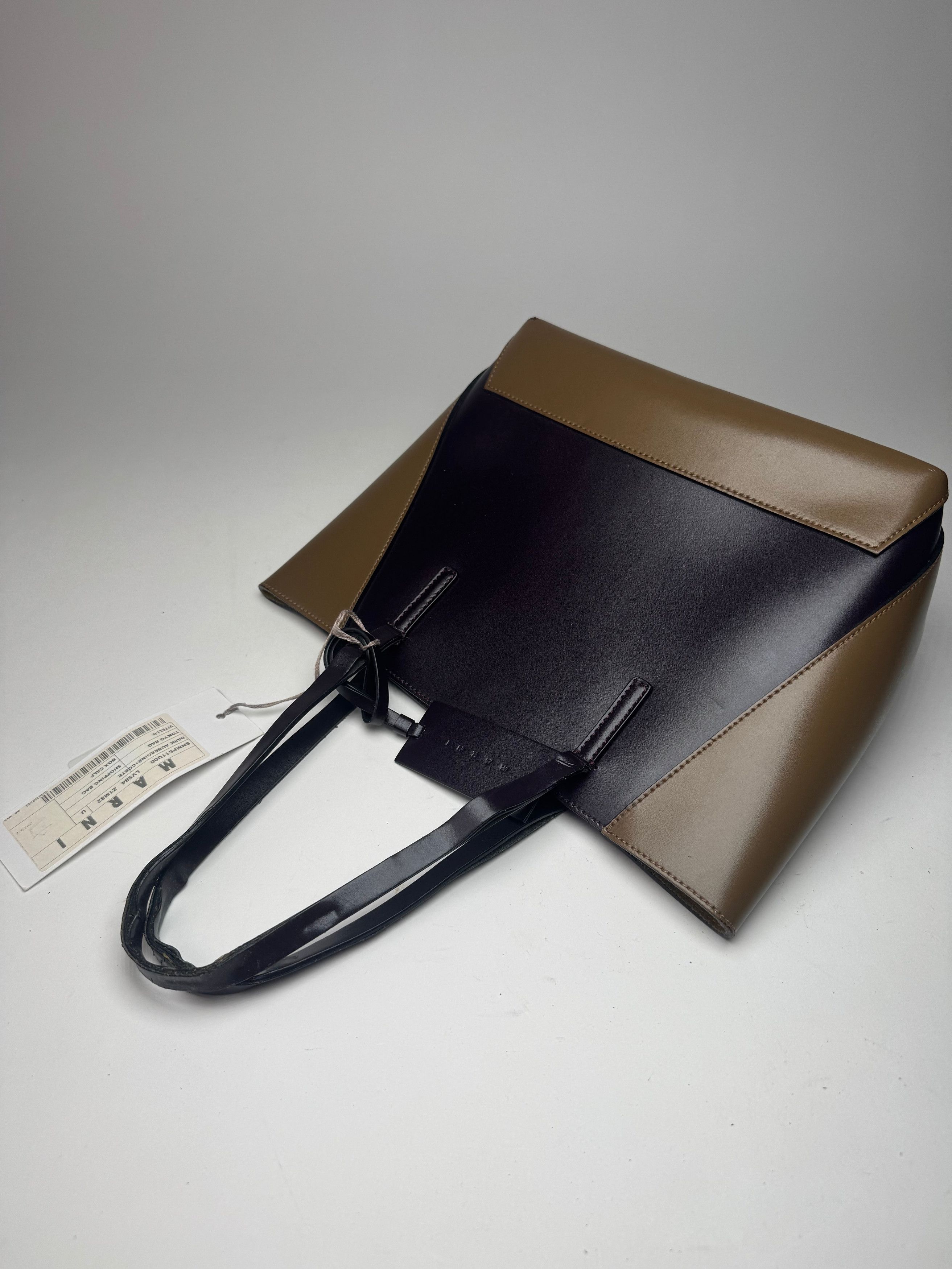 Marni Vintage Leather Bag purple khaki Size ONE SIZE - 9 Thumbnail
