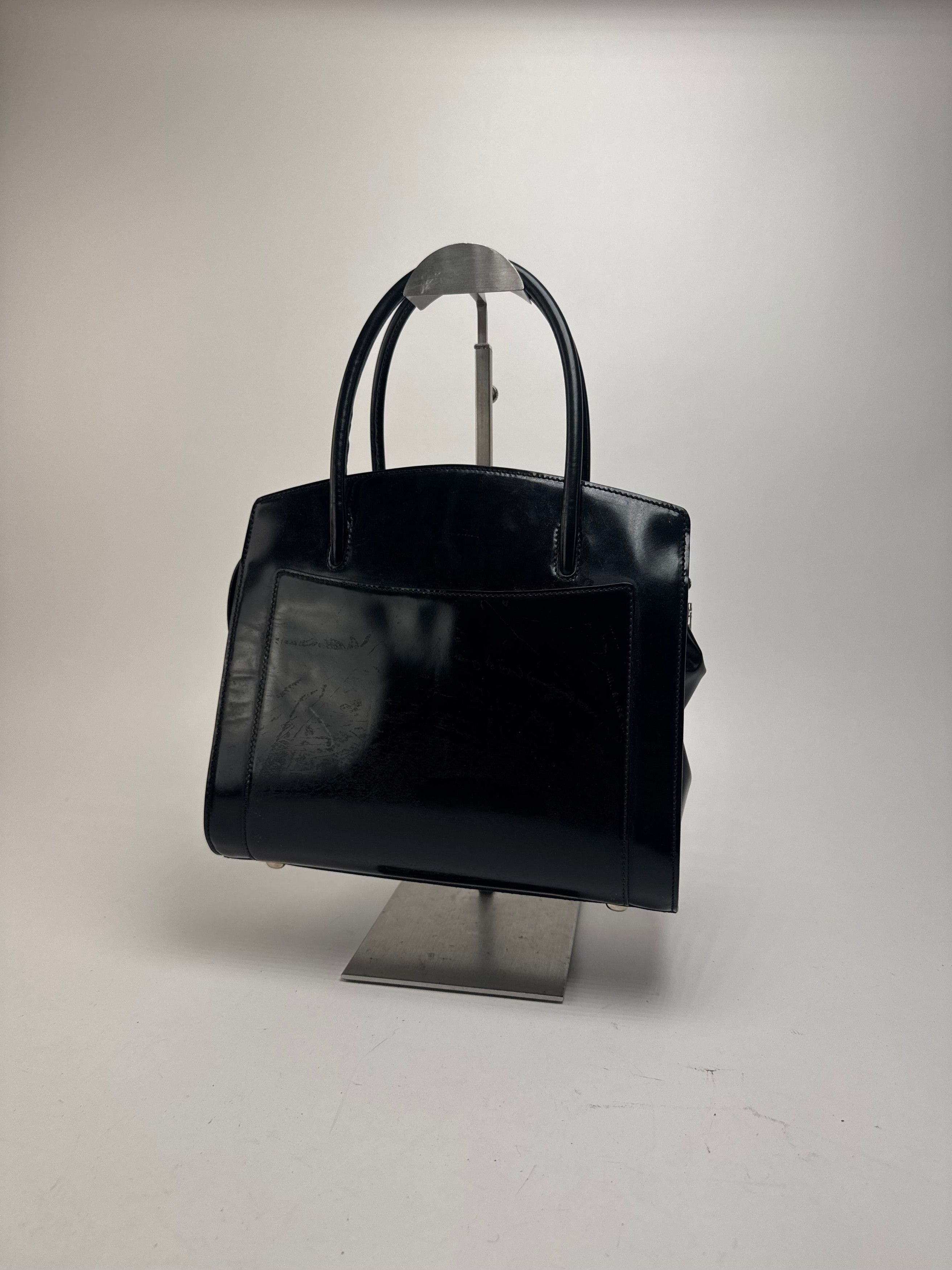 Celine Vintage Paris Patent Leather bag black Size ONE SIZE - 10 Thumbnail
