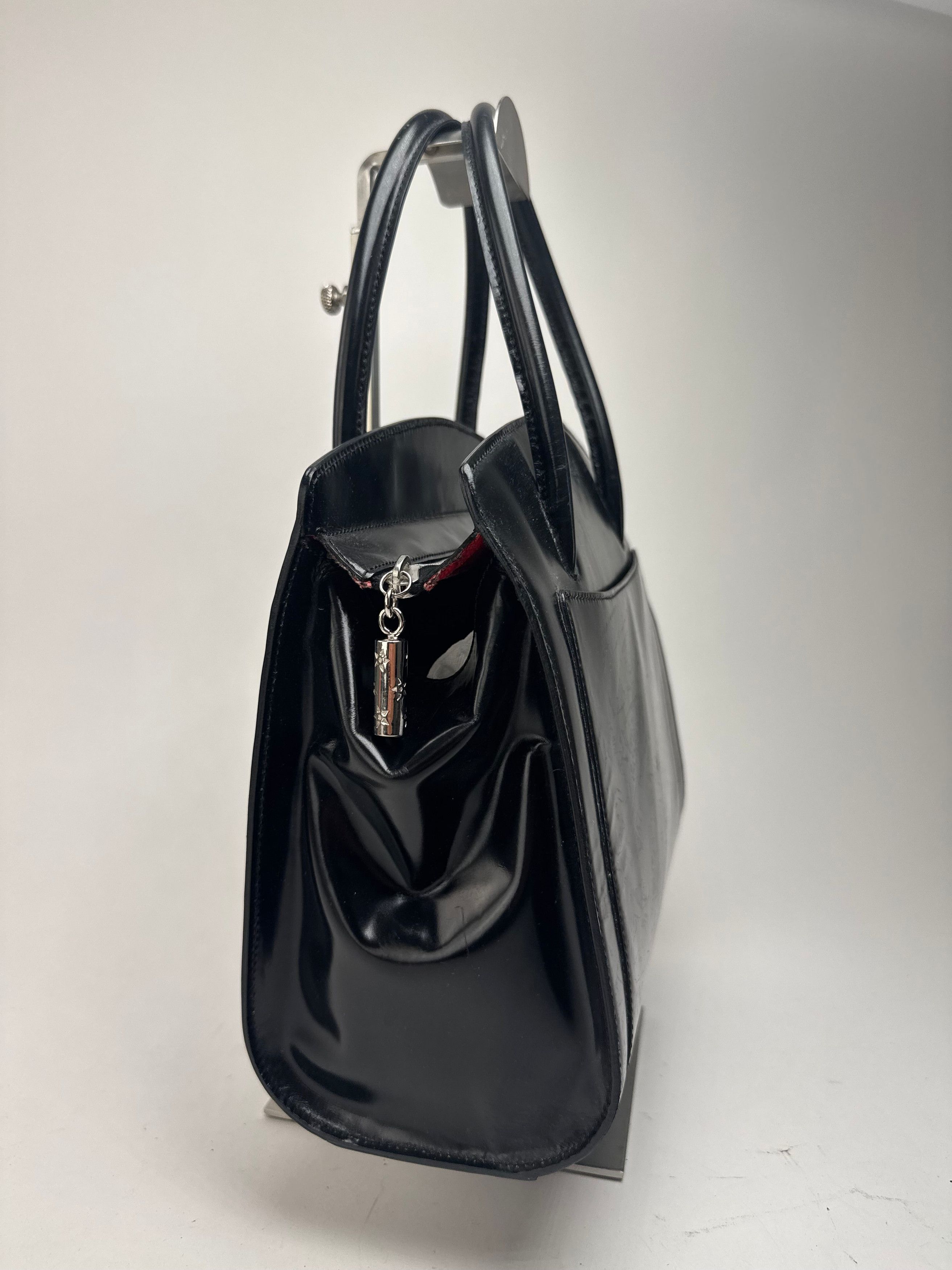 Celine Vintage Paris Patent Leather bag black Size ONE SIZE - 9 Thumbnail
