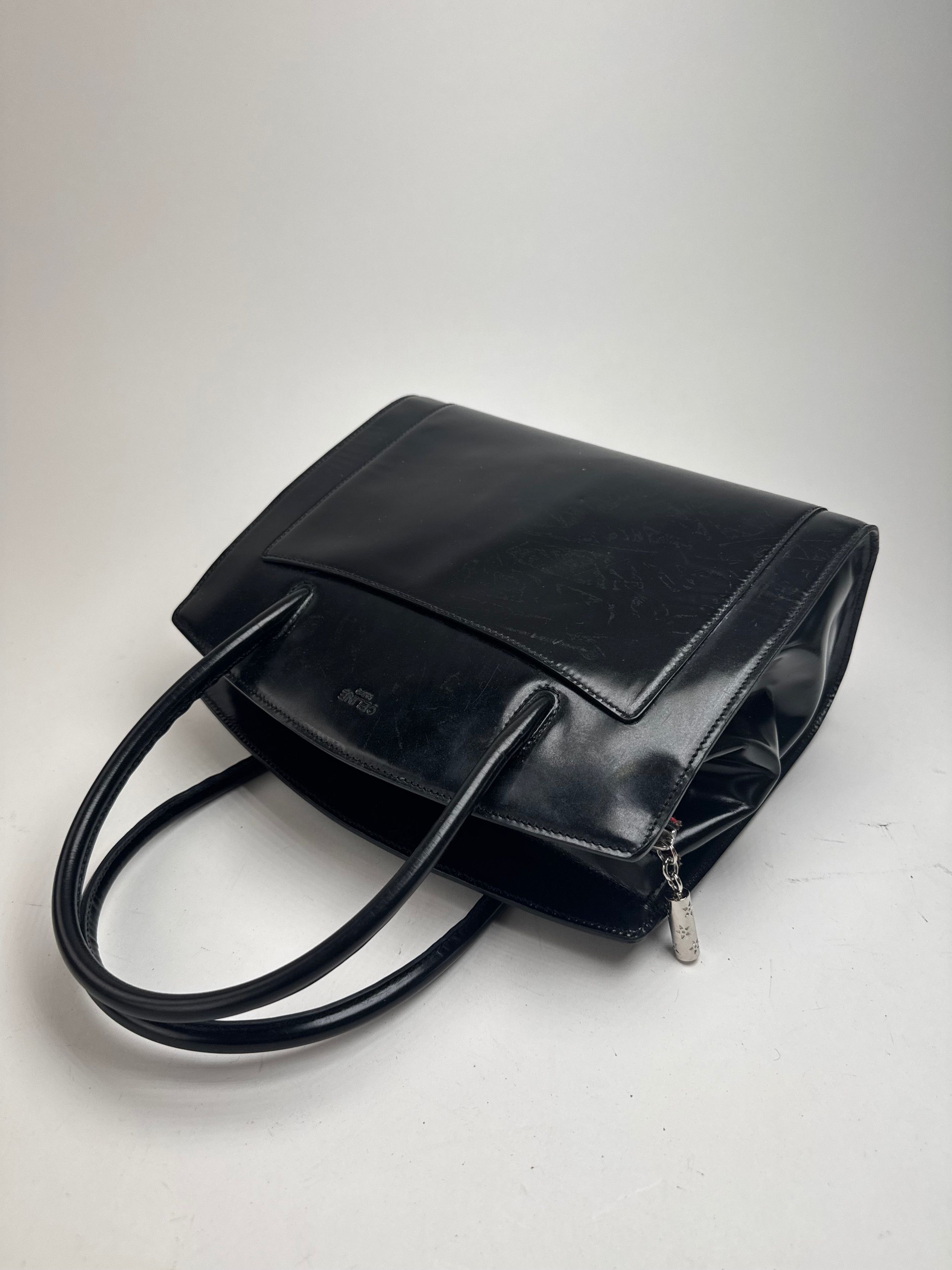 Celine Vintage Paris Patent Leather bag black Size ONE SIZE - 11 Thumbnail
