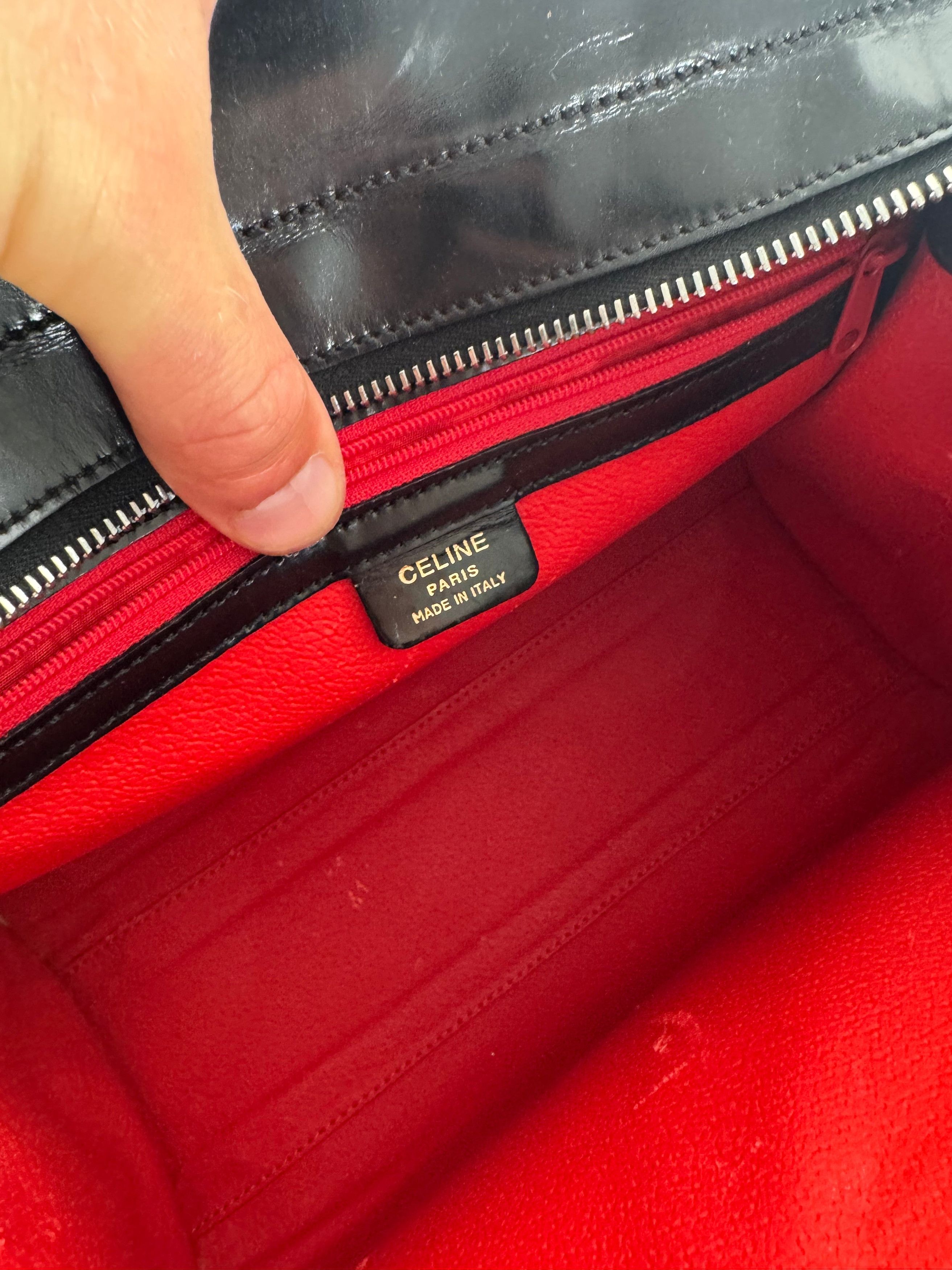 Celine Vintage Paris Patent Leather bag black Size ONE SIZE - 4 Thumbnail